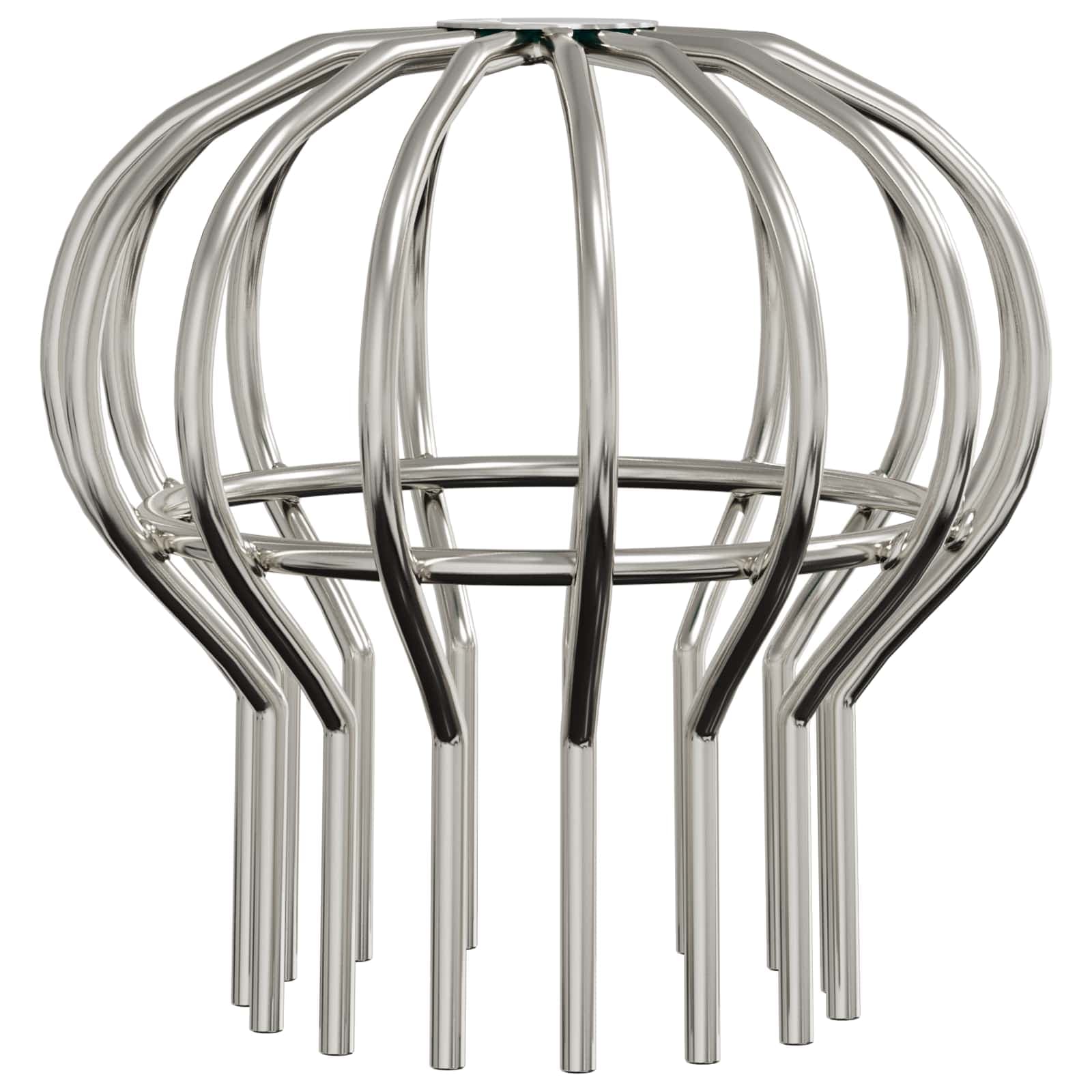 vidaXL Protetor de Folhas para Calha 2 pcs Prateado 110 mm
