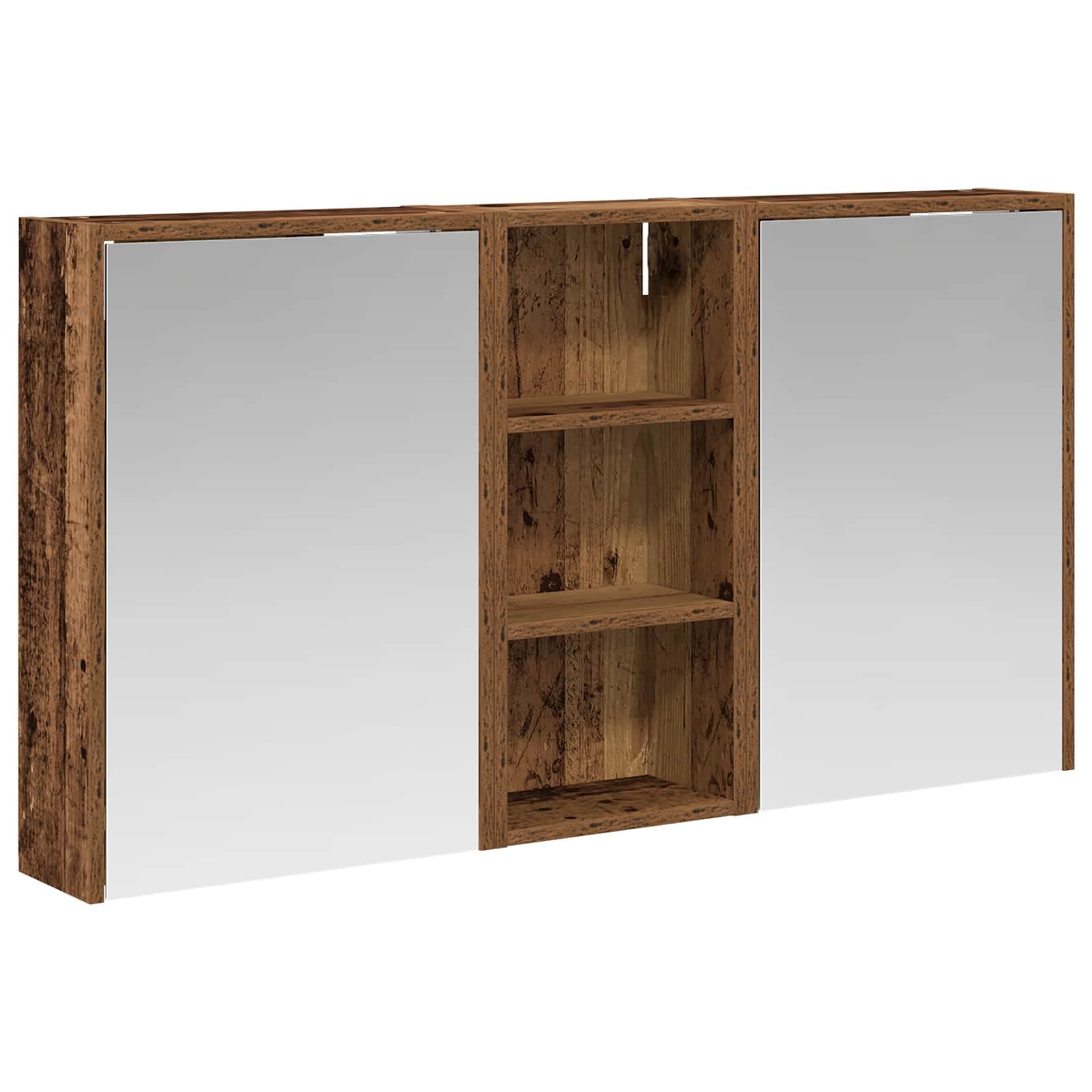vidaXL Conjunto de Armários para Banheiro 3 pcs 116 x 16 x 62,5 cm
