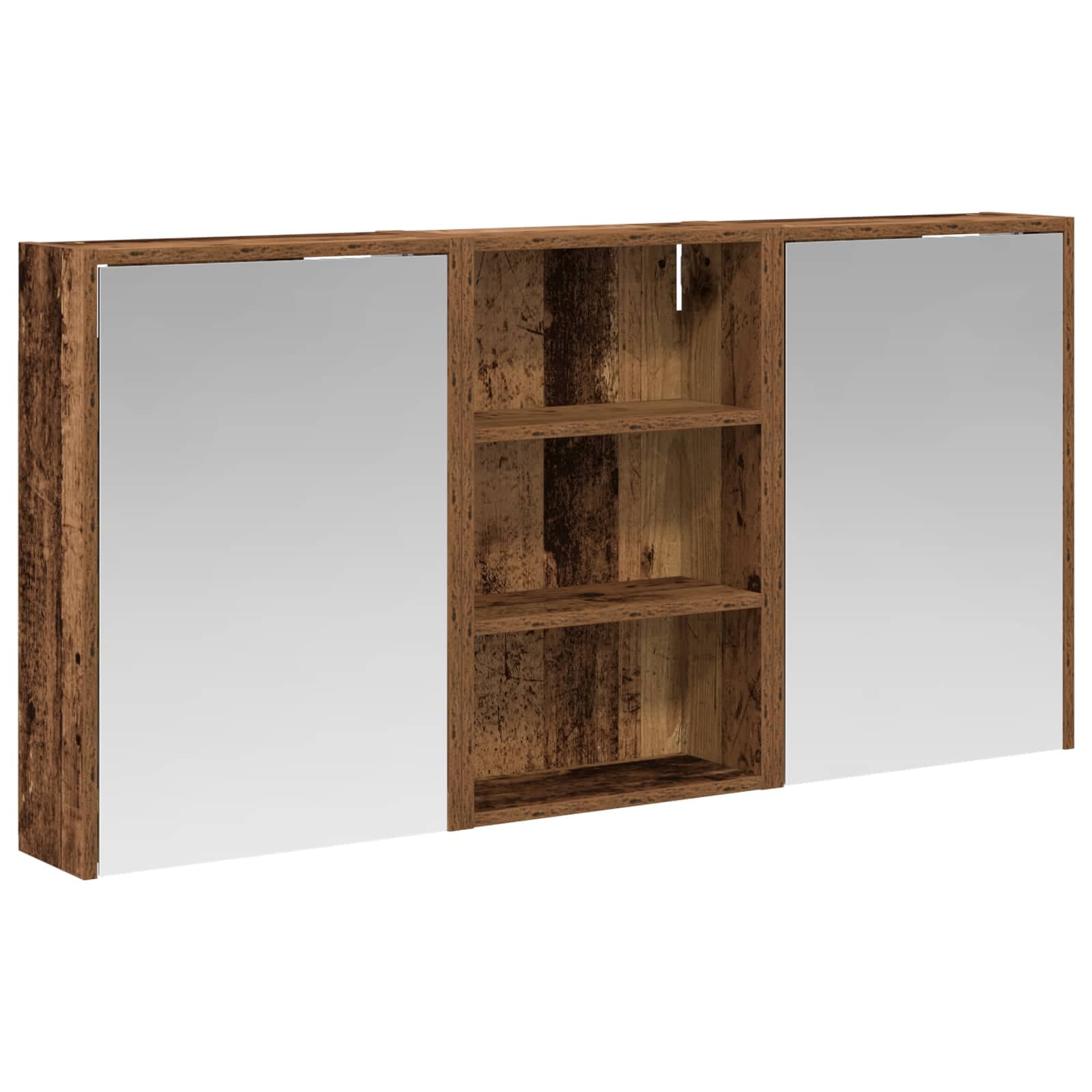 vidaXL Conjunto de Armários para Banheiro 3 pcs 126 x 16 x 62.5 cm