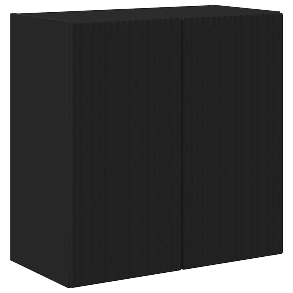 vidaXL Armário de TV de Parede Preto 59,5 x 31 x 60 cm