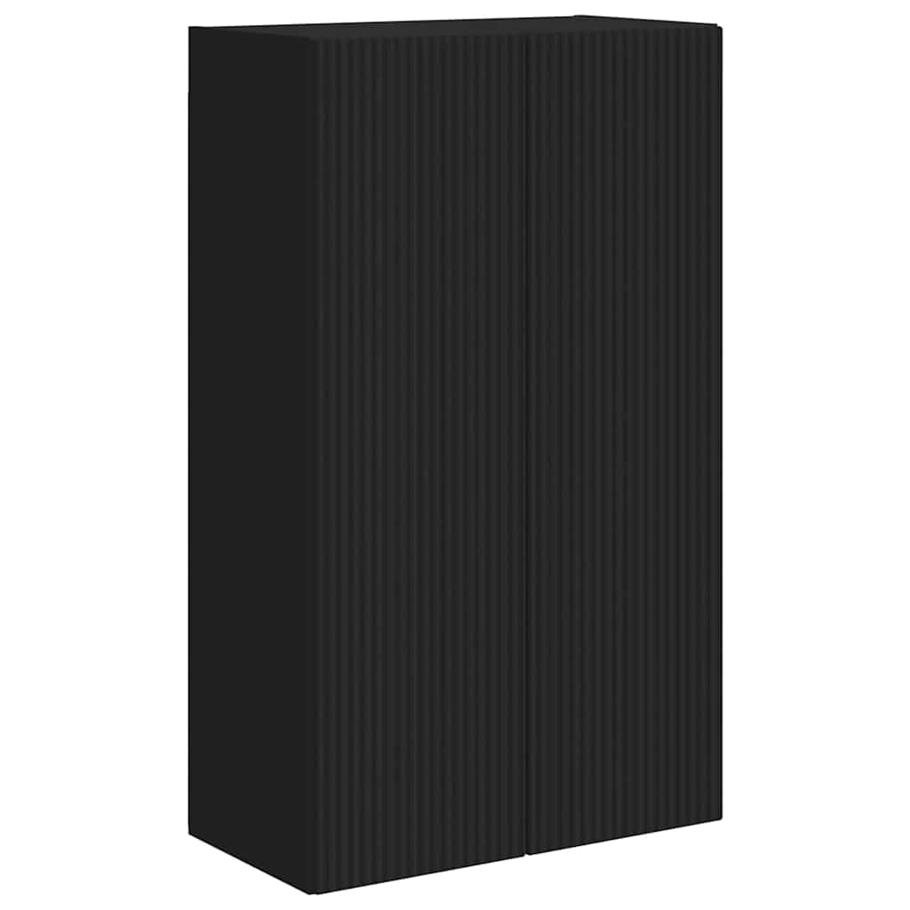 vidaXL Armário de TV de Parede Preto 59,5 x 31 x 100 cm