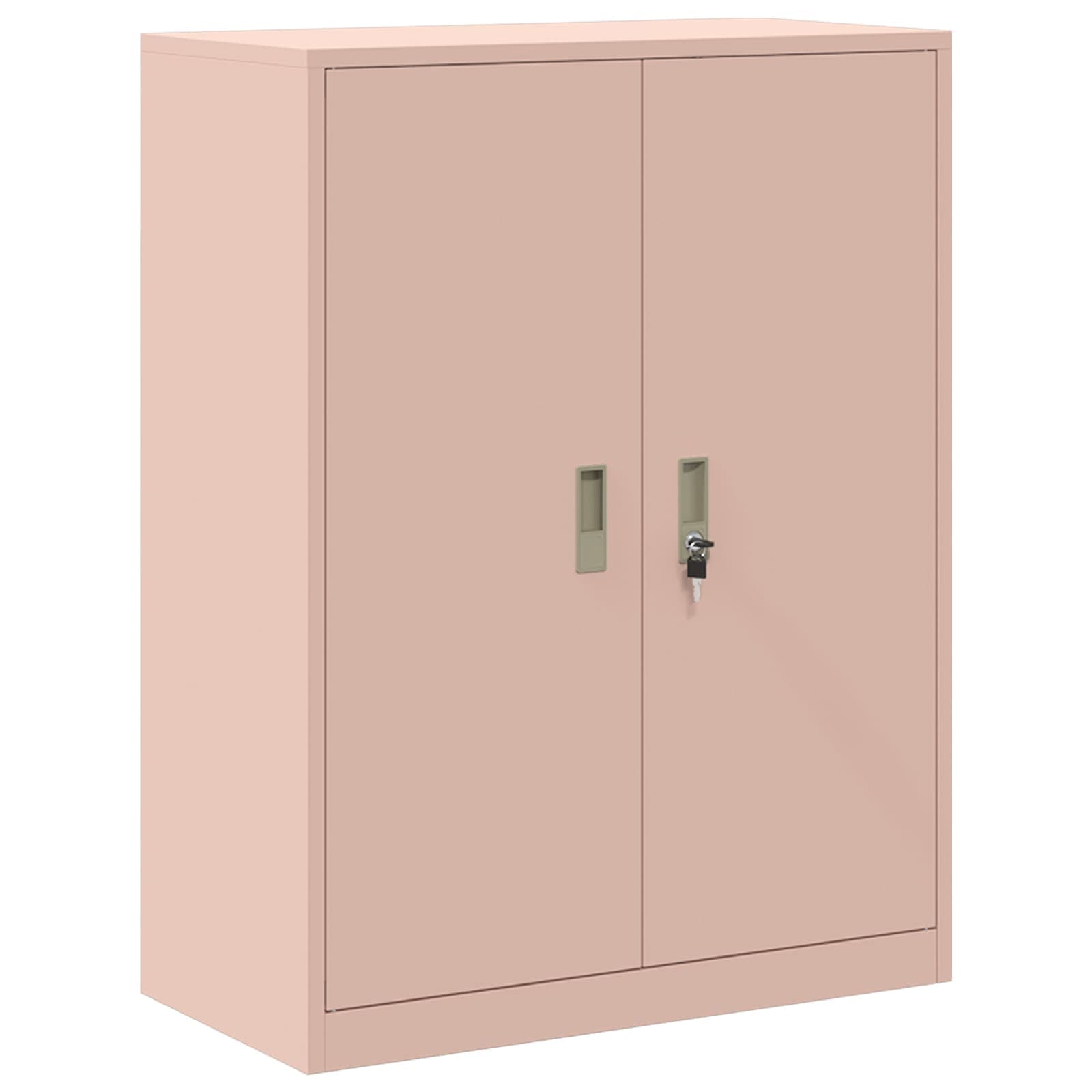 vidaXL Armário de arrumação Rosa 80 x 40 x 105 cm Aço