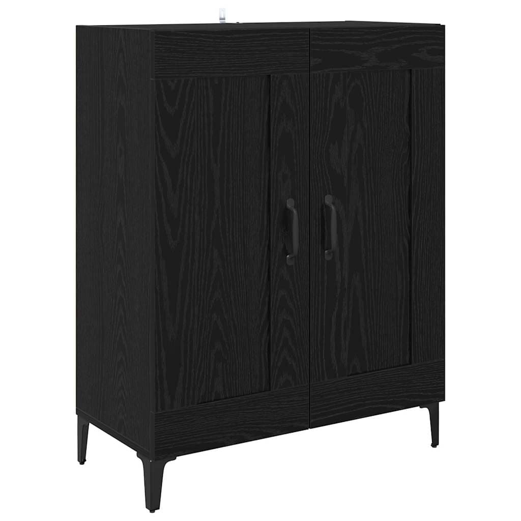 vidaXL Buffet Carvalho Preto 69,5 x 34 x 90 cm Madeira processada