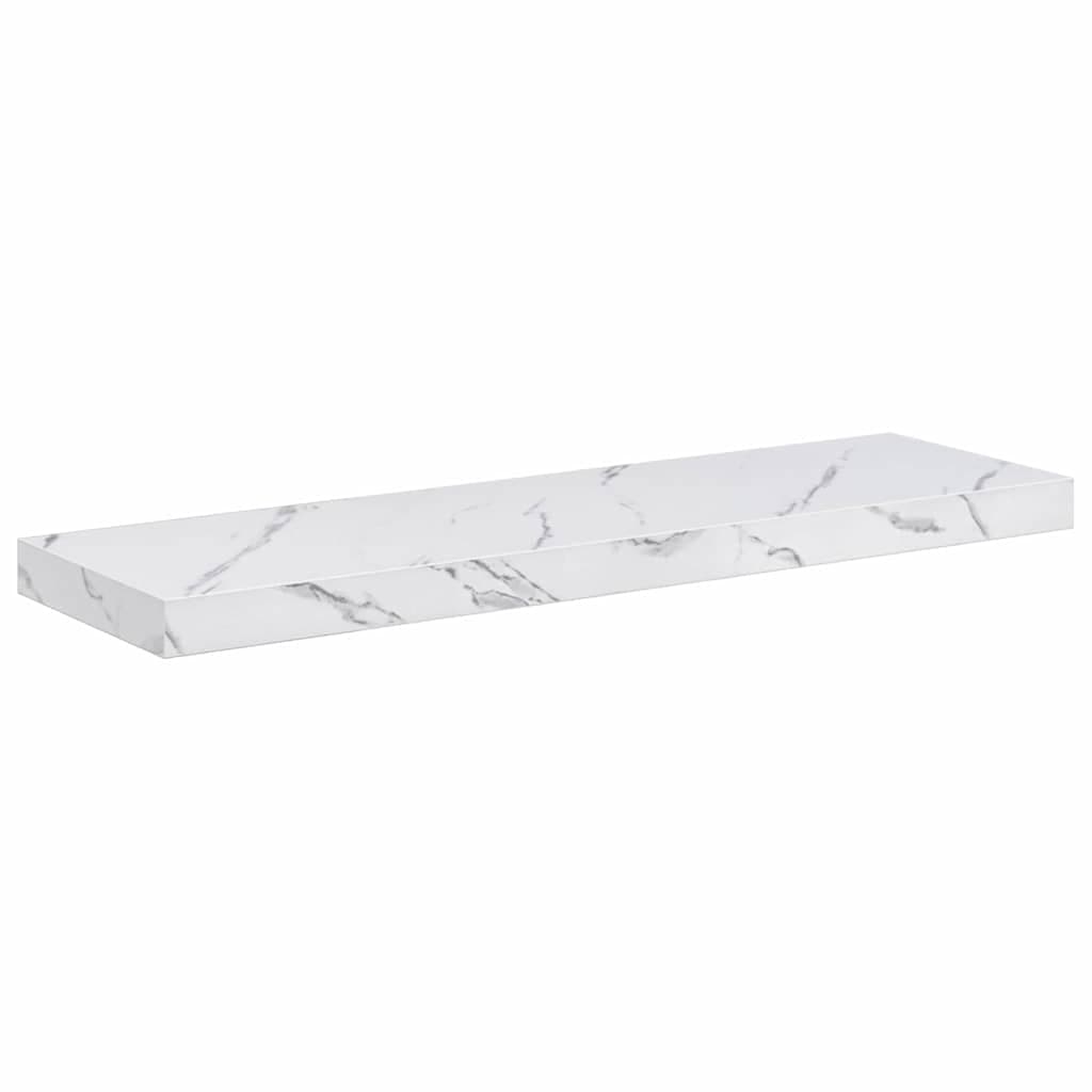 vidaXL Prateleira de Parede Mármore Branco 80 x 23,5 x 4 cm