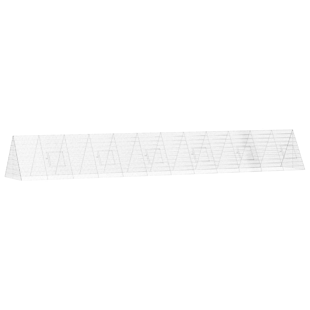 vidaXL Gaiola para Coelhos Prateado 650 x 100 x 85 cm Aço Galvanizado