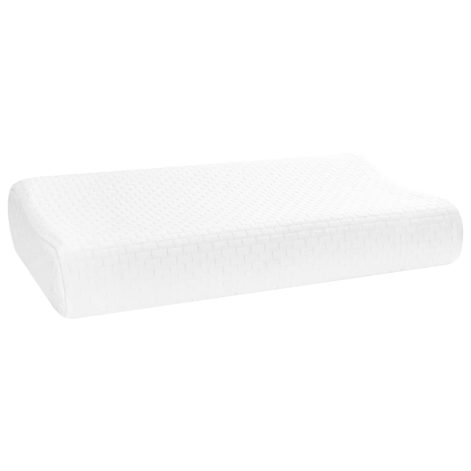vidaXL Travesseiro para Dormir Liso Branco 57 x 37 x 11,5 cm
