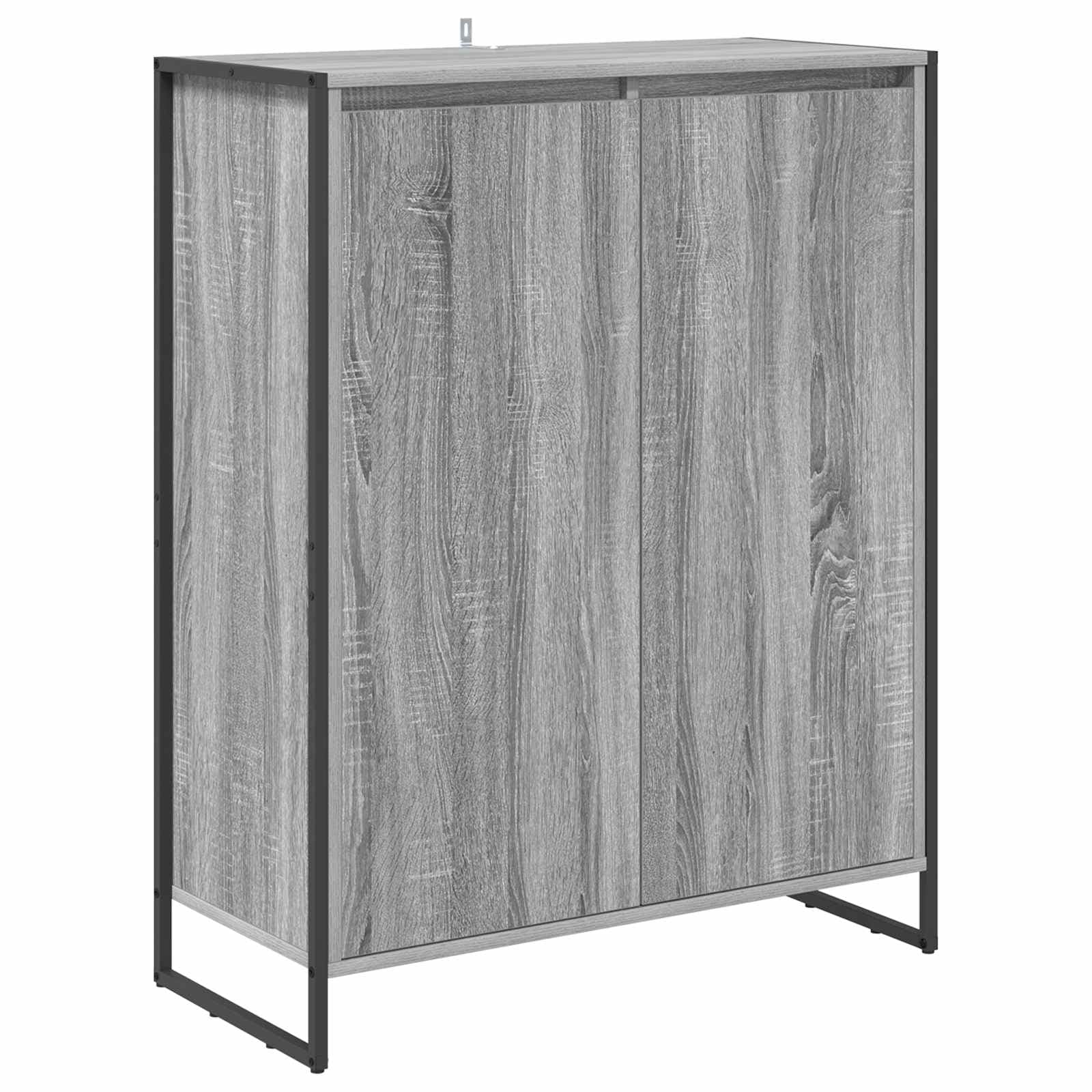 vidaXL Armário de Sapatos com porta Cinza Sonoma 79 x 36 x 100 cm