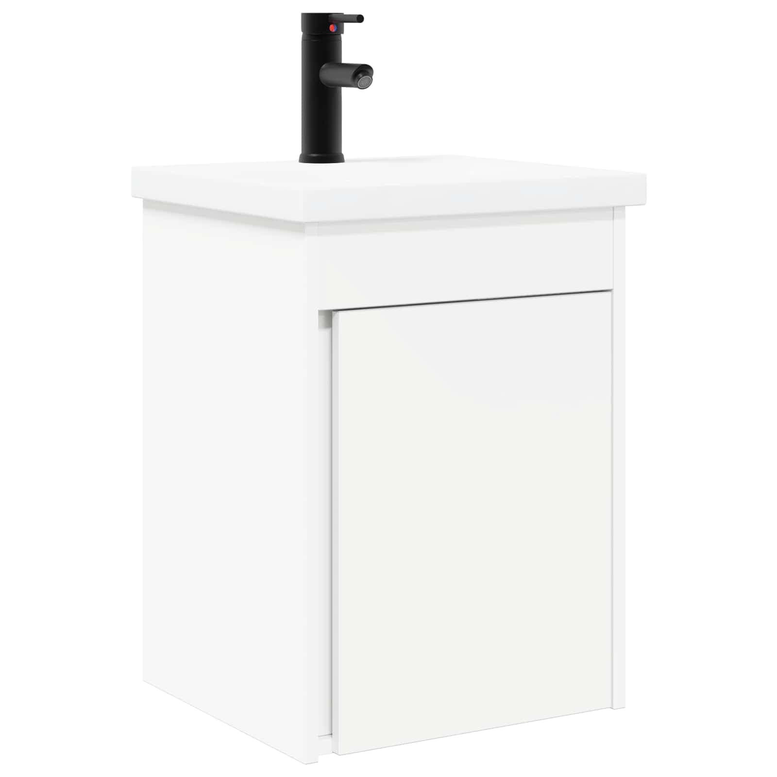 vidaXL Conjunto de Móveis de Banheiro com Torneira Branco