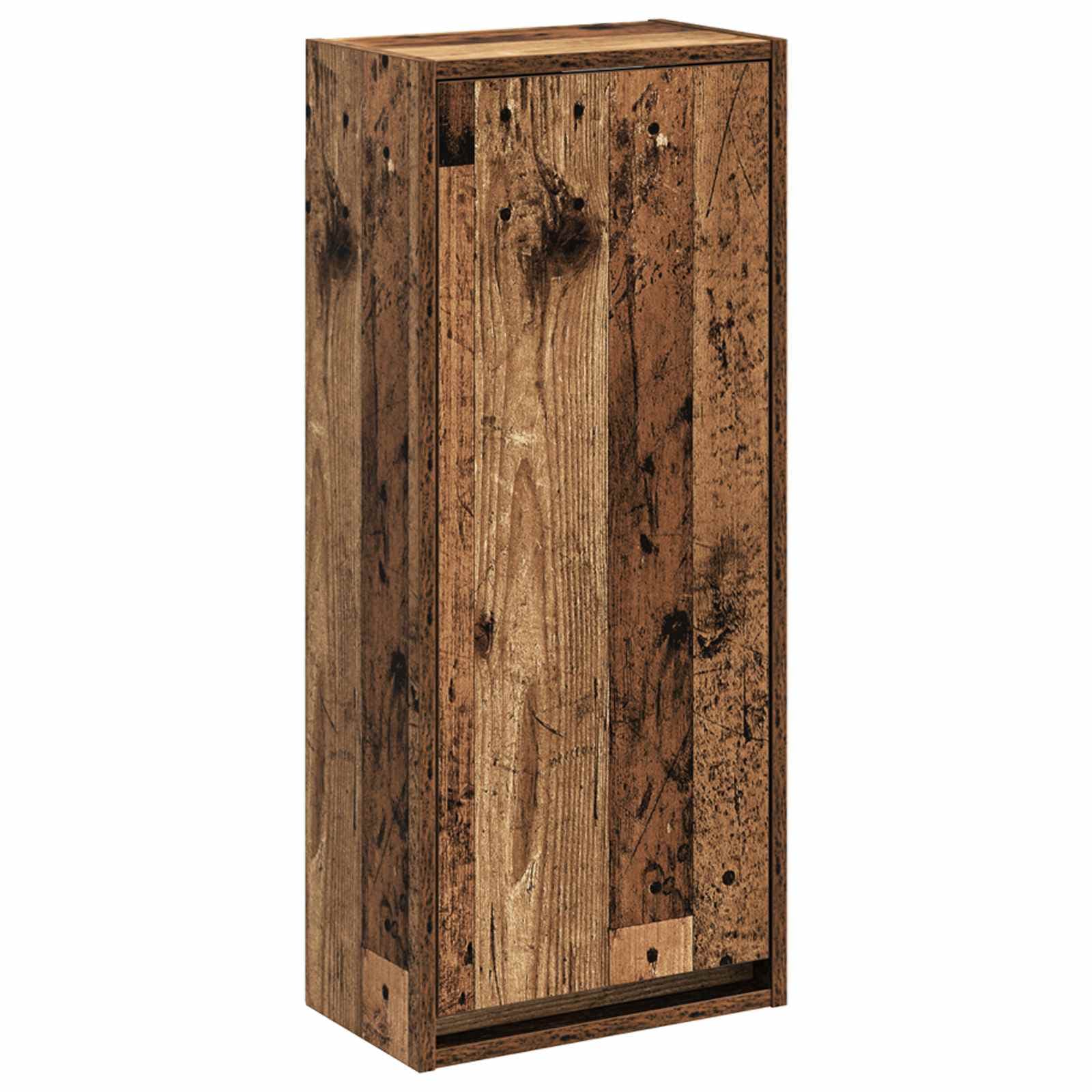 vidaXL Vanidade de Pia de Parede Madeira antiga 35 x 20 x 81 cm