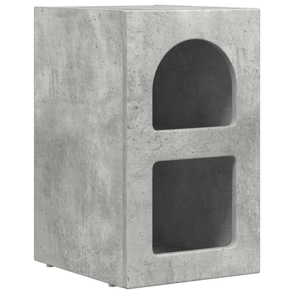 vidaXL Mesa-de-cabeceira Cinzento 29,5 x 33,5 x 50 cm