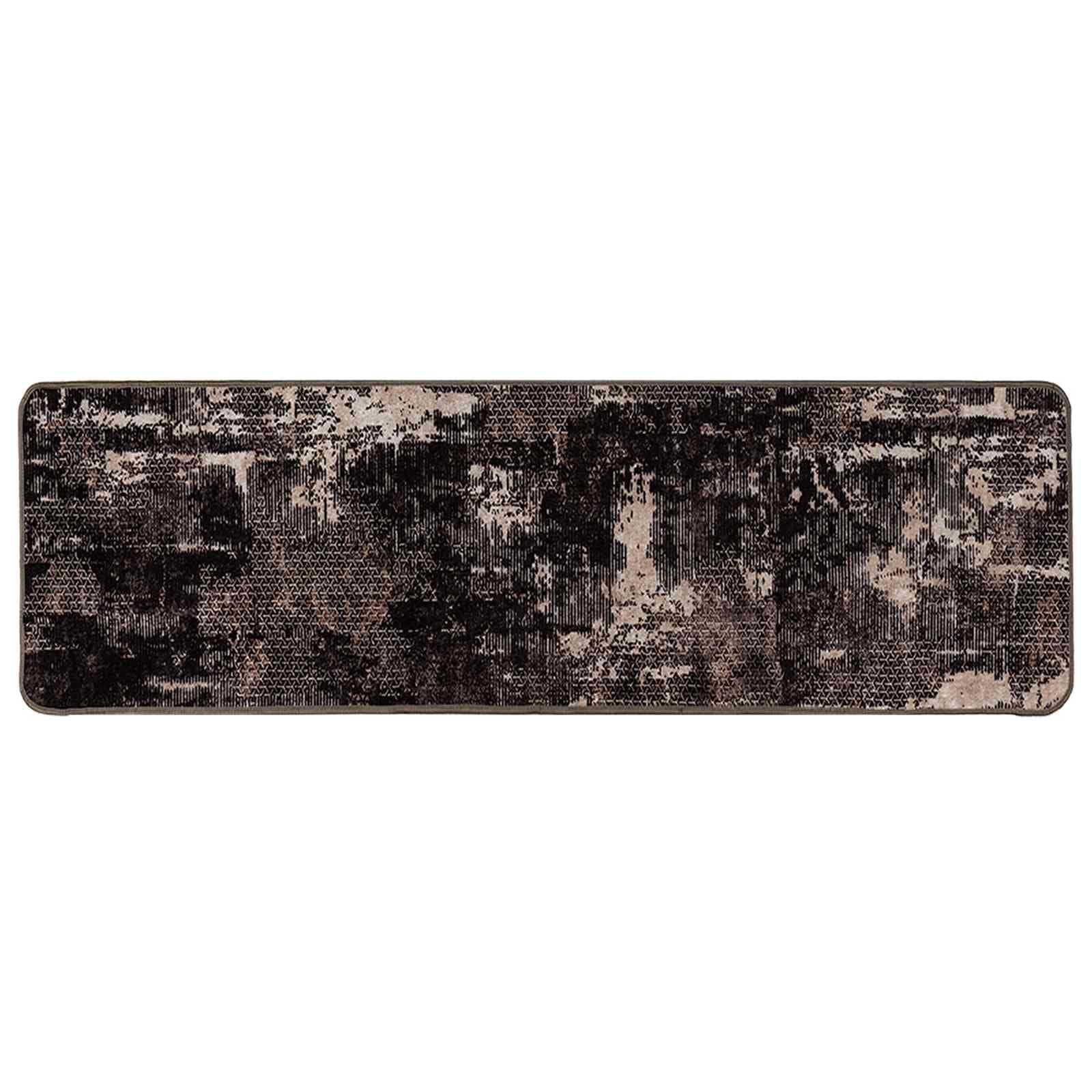 vidaXL Passadeira MARSA Preto 50 x 350 cm Poliéster e PVC