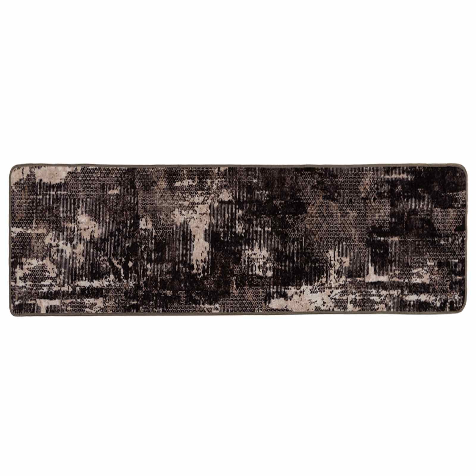 vidaXL Passadeira MARSA Preto 80 x 250 cm Poliéster e PVC