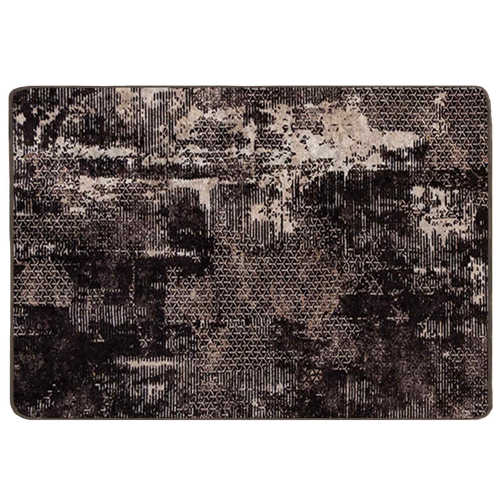vidaXL Passadeira MARSA Preto 100 x 150 cm Poliéster e PVC
