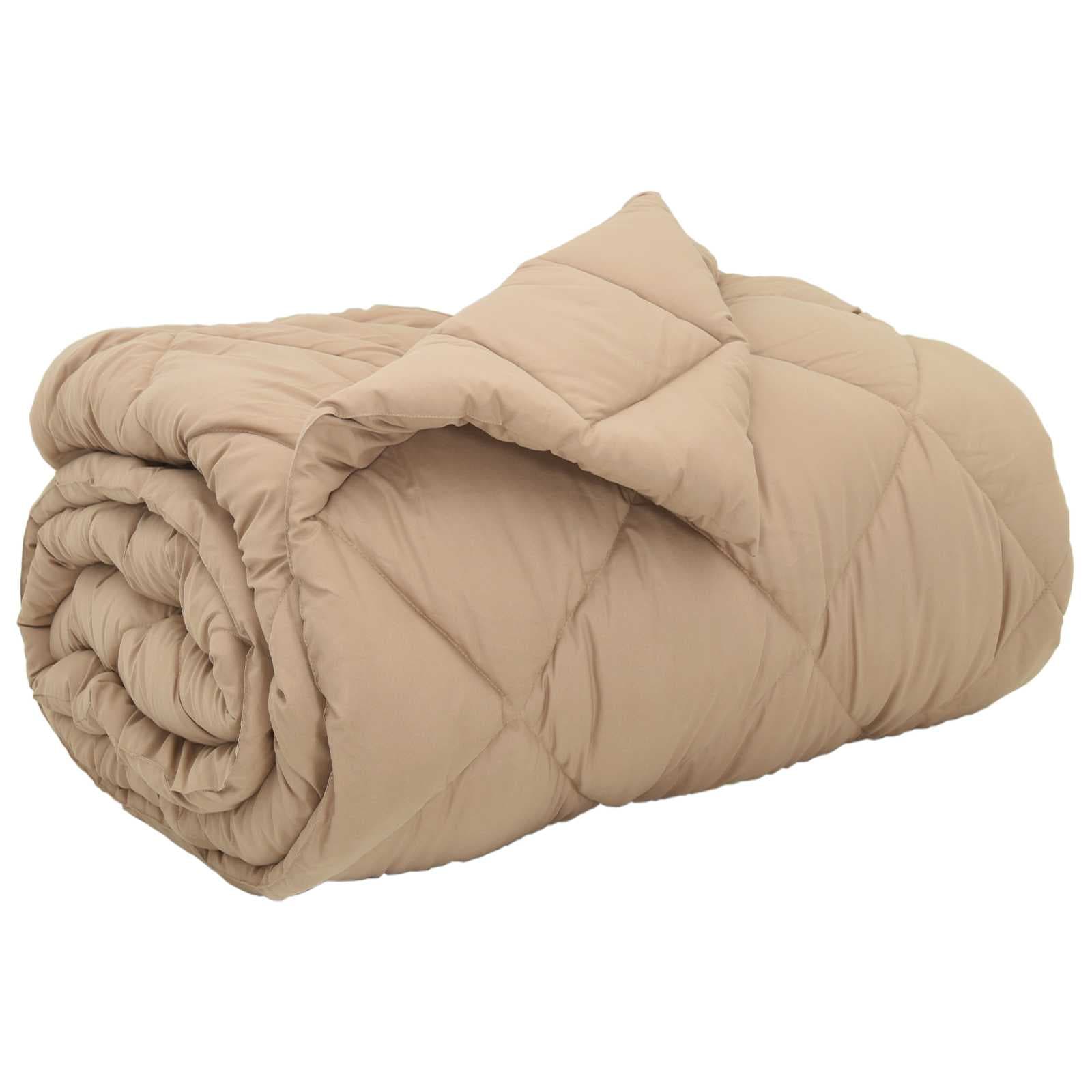vidaXL Edredom de Inverno Cinzento-acastanhado 155 x 220 cm Microfibra