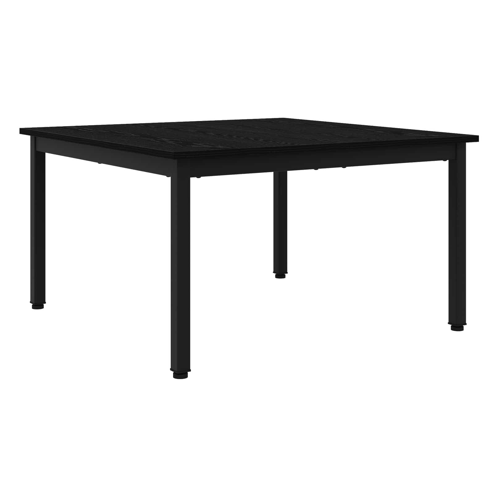 vidaXL Mesa de centro Carvalho Preto 80 x 80 x 45 cm