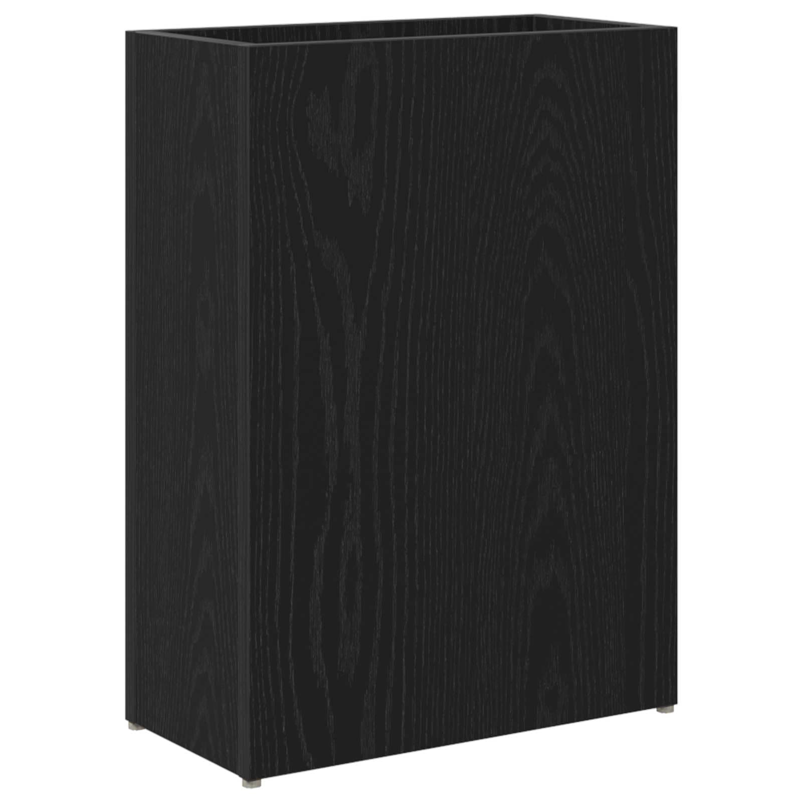 vidaXL Suporte de Guarda-Sol Carvalho Preto 40 x 20 x 55,5 cm