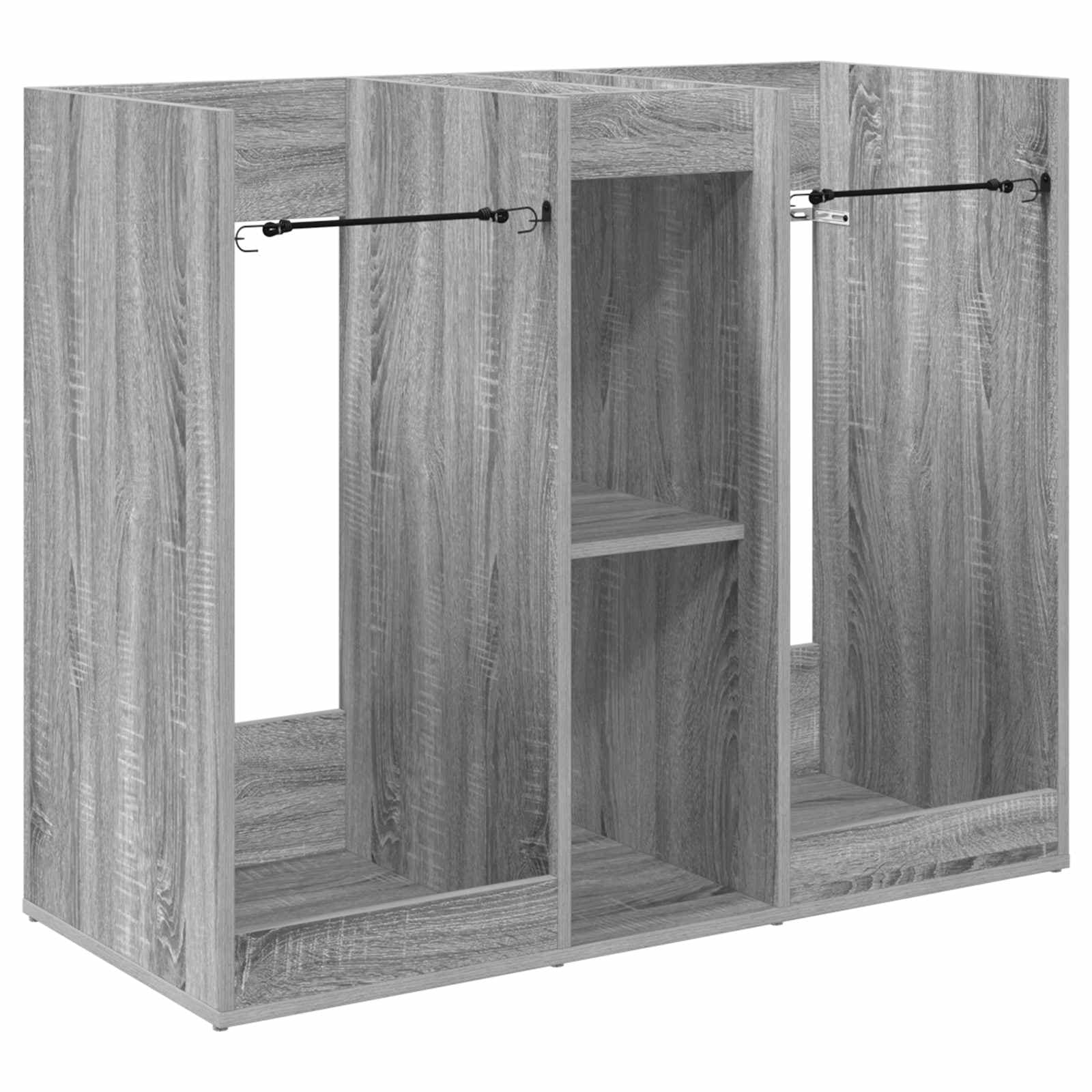 vidaXL Armário de Golfe Liso Cinza Sonoma 102 x 45 x 85,5 cm
