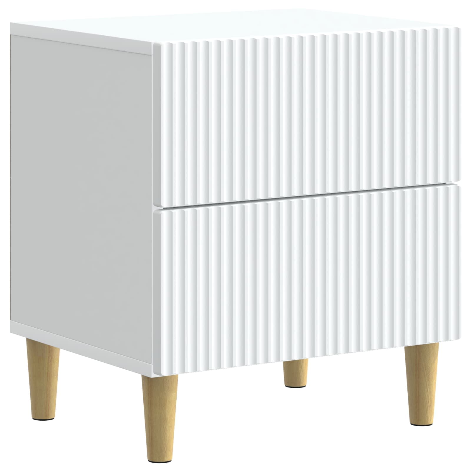 vidaXL Armário de Cabeceira com gaveta Branco 43 x 34,5 x 48 cm