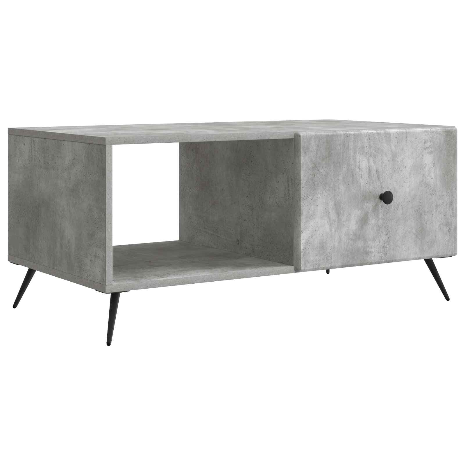 vidaXL Mesa de centro Cinzento Cimento 90 x 50 x 40 cm
