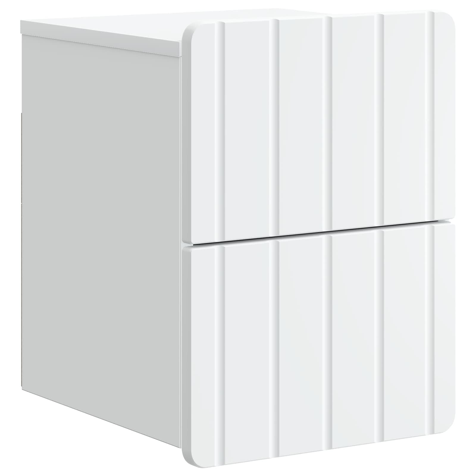 vidaXL Gabinete de Canto Montado na Parede Branco 33 x 34,5 x 43 cm
