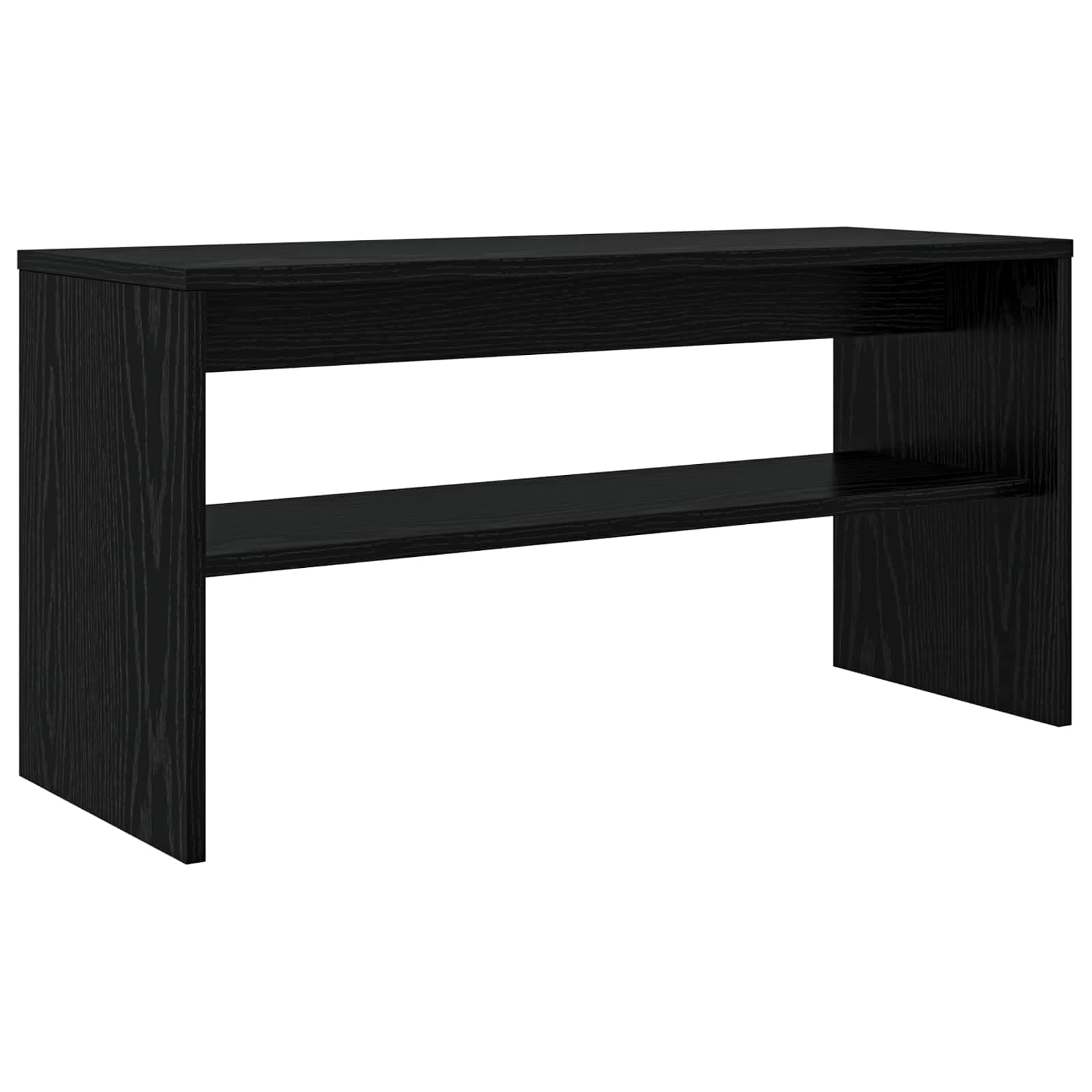vidaXL Móvel para TV Carvalho Preto 80 x 30 x 40 cm - 293268020