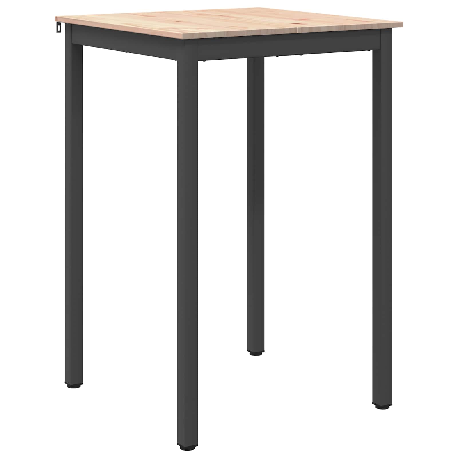 vidaXL Mesa de bar Natural 70 x 70 x 105 cm Madeira de Pinheiro Sólida