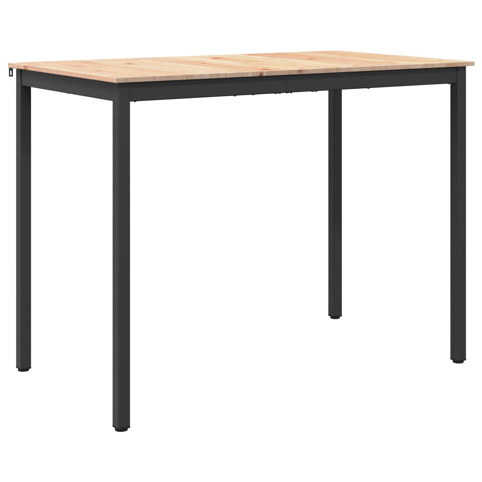 vidaXL Mesa de bar Natural 140 x 80 x 105 cm