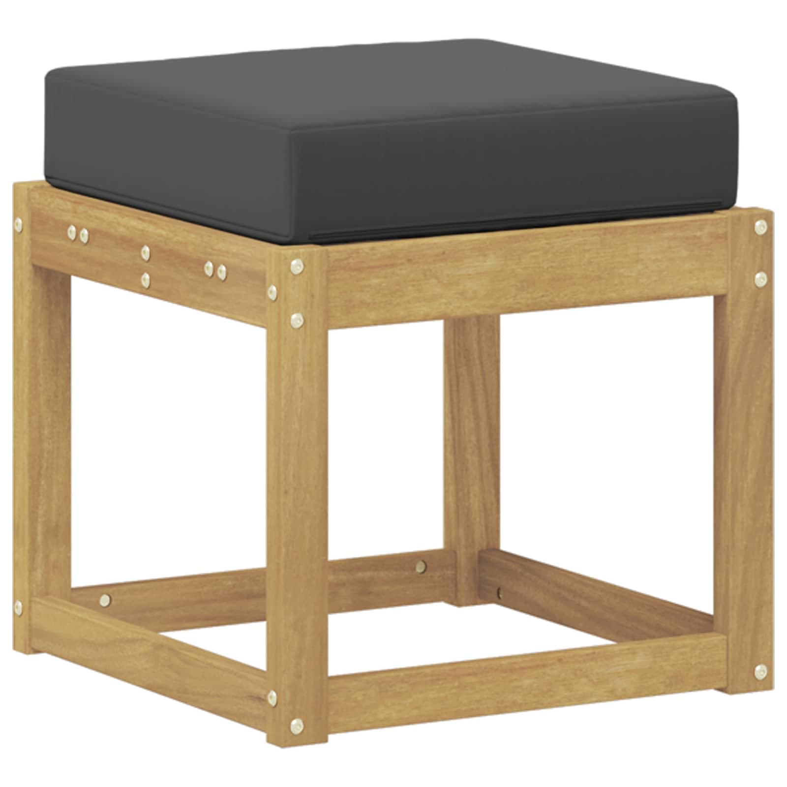 vidaXL Bancada de Pátio ao Ar Livre Branco 43 x 43 x 45 cm