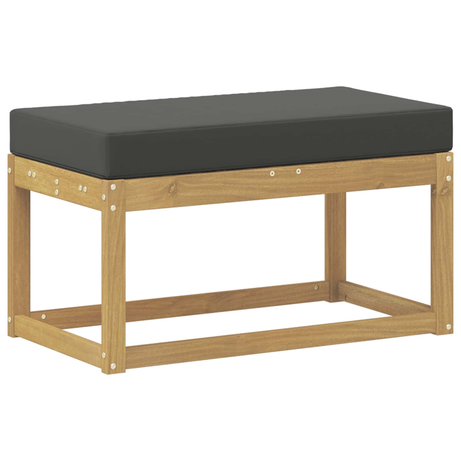 vidaXL Bancada de Pátio ao Ar Livre Branco 80 x 43 x 45 cm