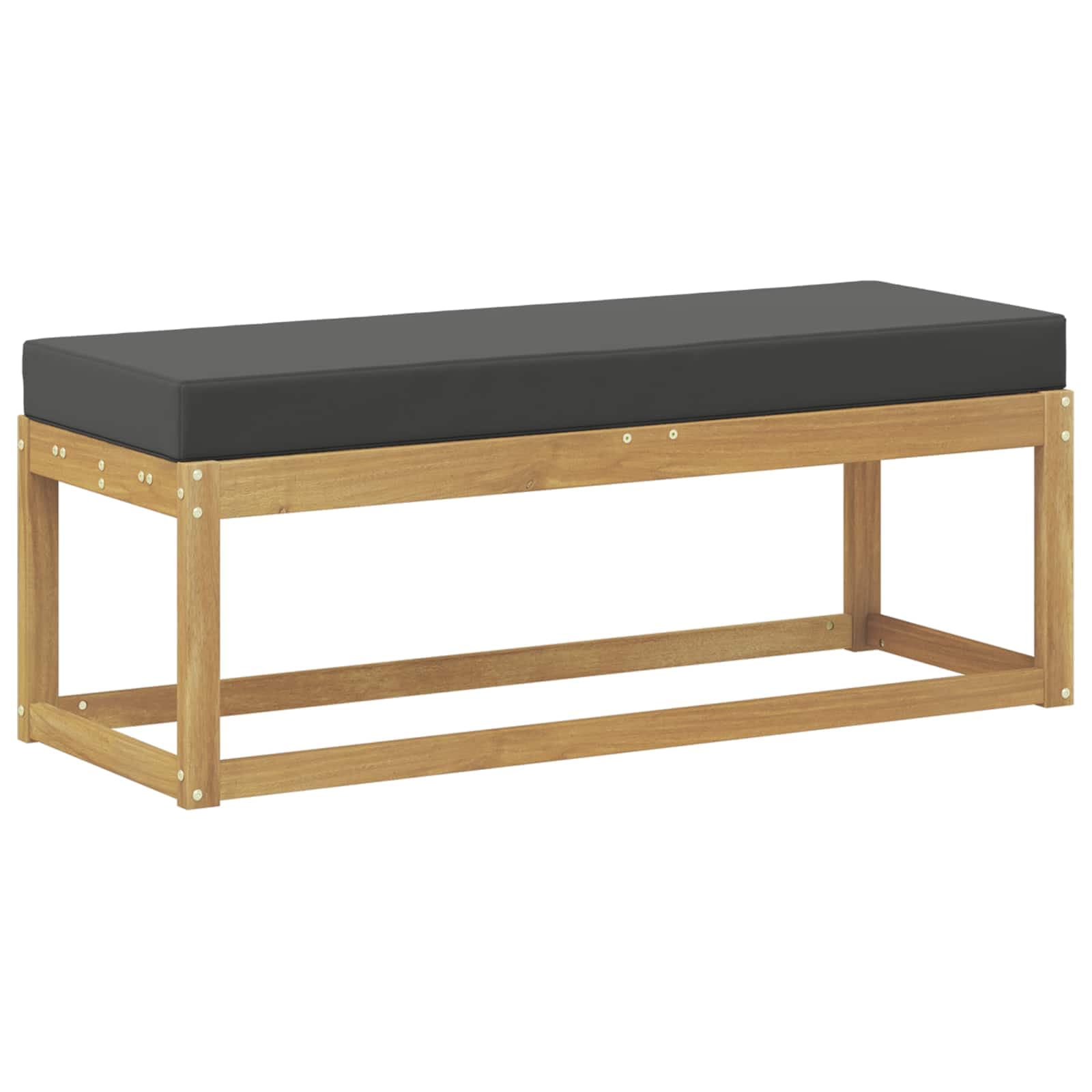 vidaXL Bancada de Pátio ao Ar Livre Branco 115 x 43 x 45 cm