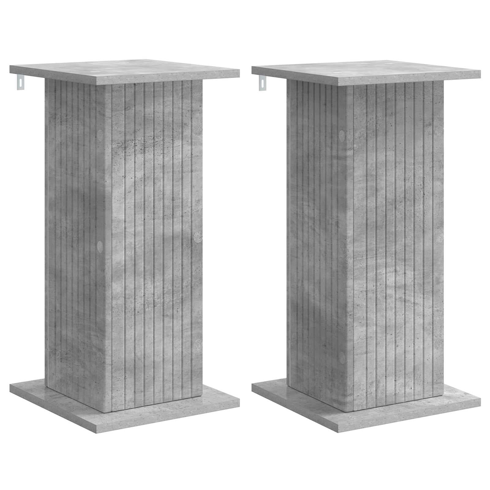 vidaXL Suporte para Plantas 2 pcs Cinzento Cimento 30,5 x 30 x 60,5 cm