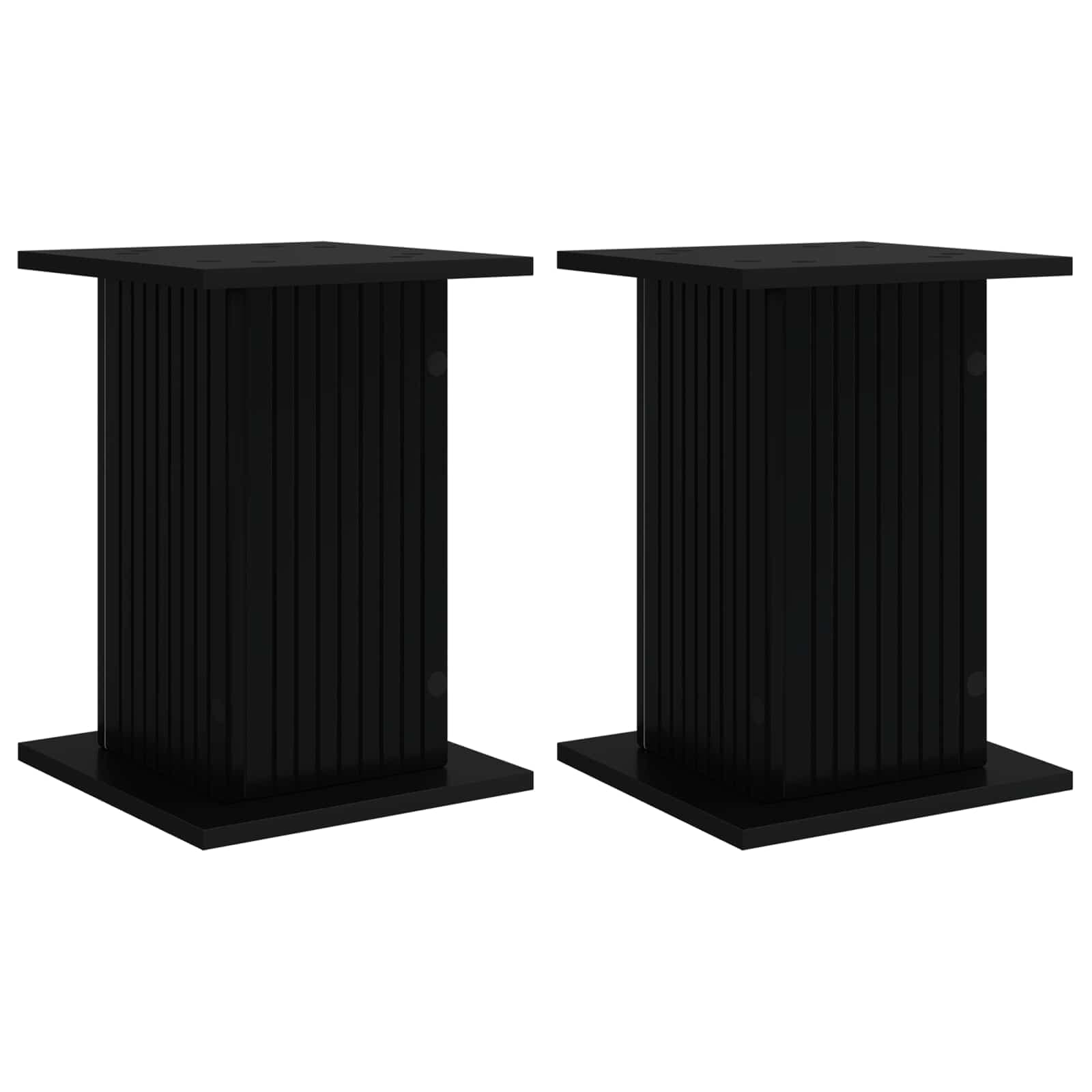 vidaXL Suporte para Plantas 2 pcs Preto 30,5 x 30 x 43 cm