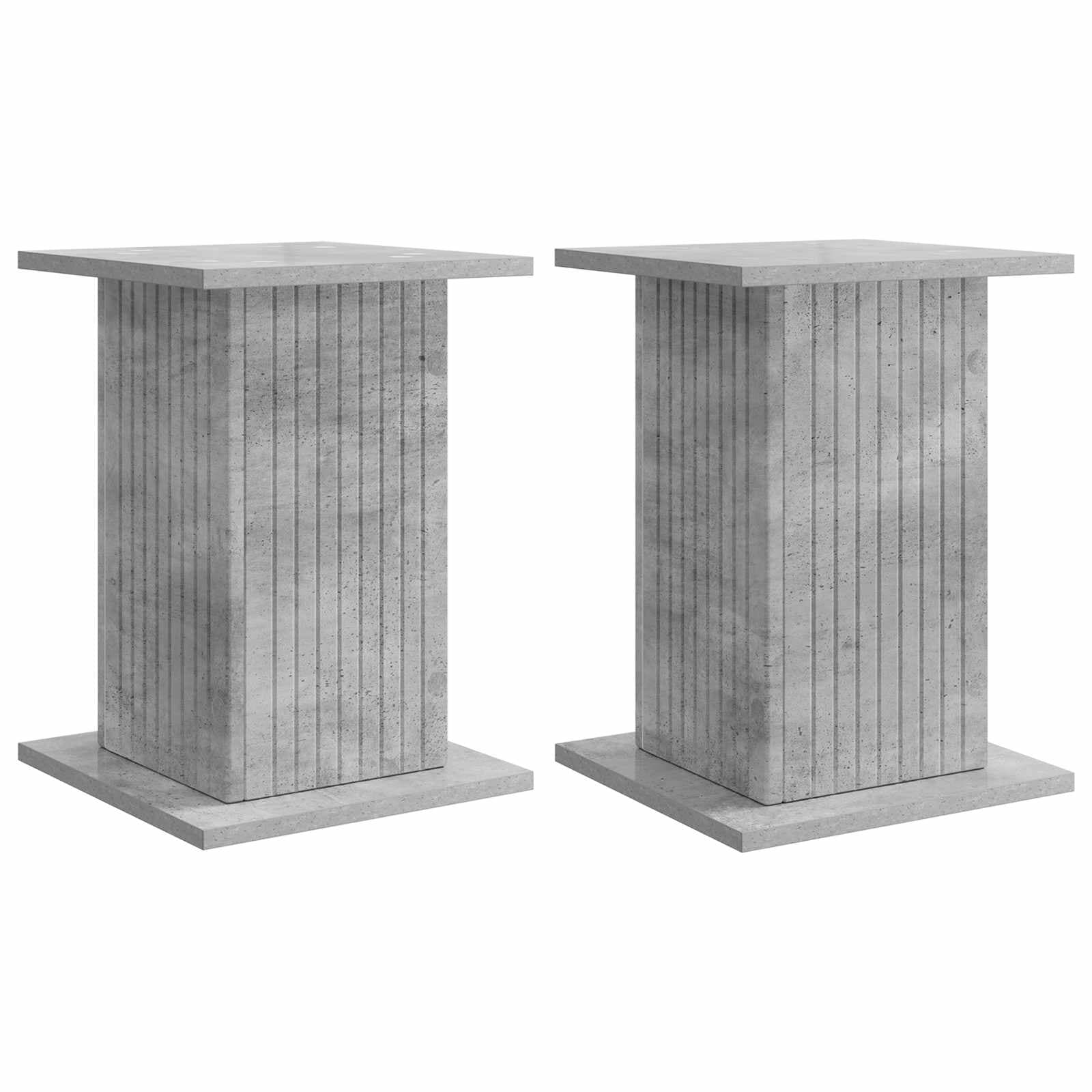 vidaXL Suporte para Plantas 2 pcs Cinzento Cimento 30,5 x 30 x 43 cm