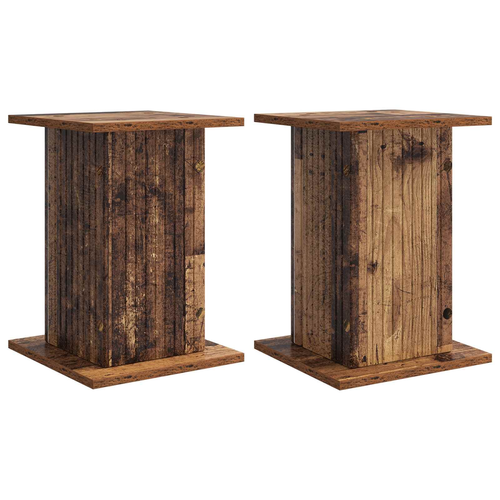 vidaXL Suporte para Plantas 2 pcs Madeira antiga 30,5 x 30 x 43 cm