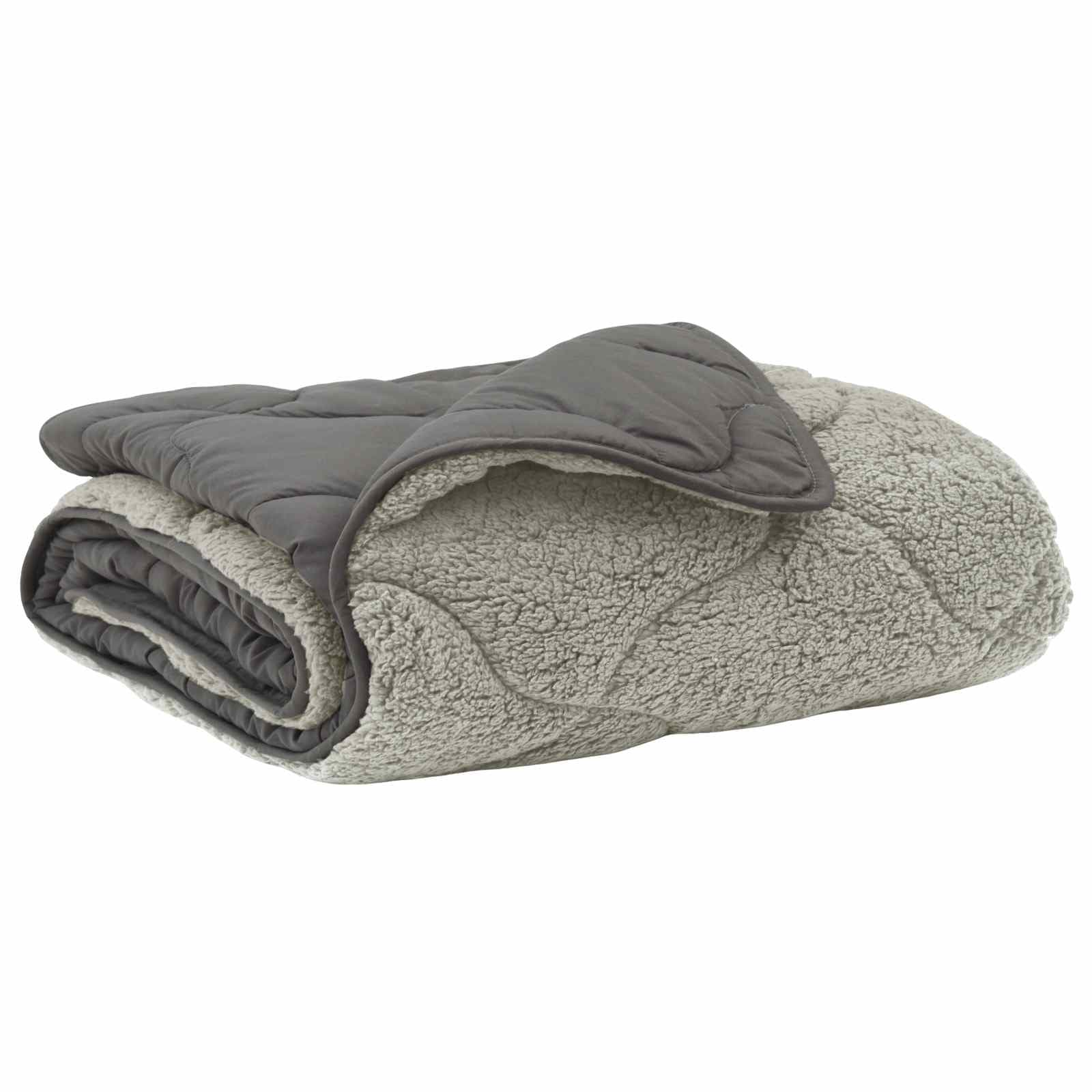 vidaXL Duvet de Ano Inteiro Colchonete Cinzento-claro 155 x 200 cm