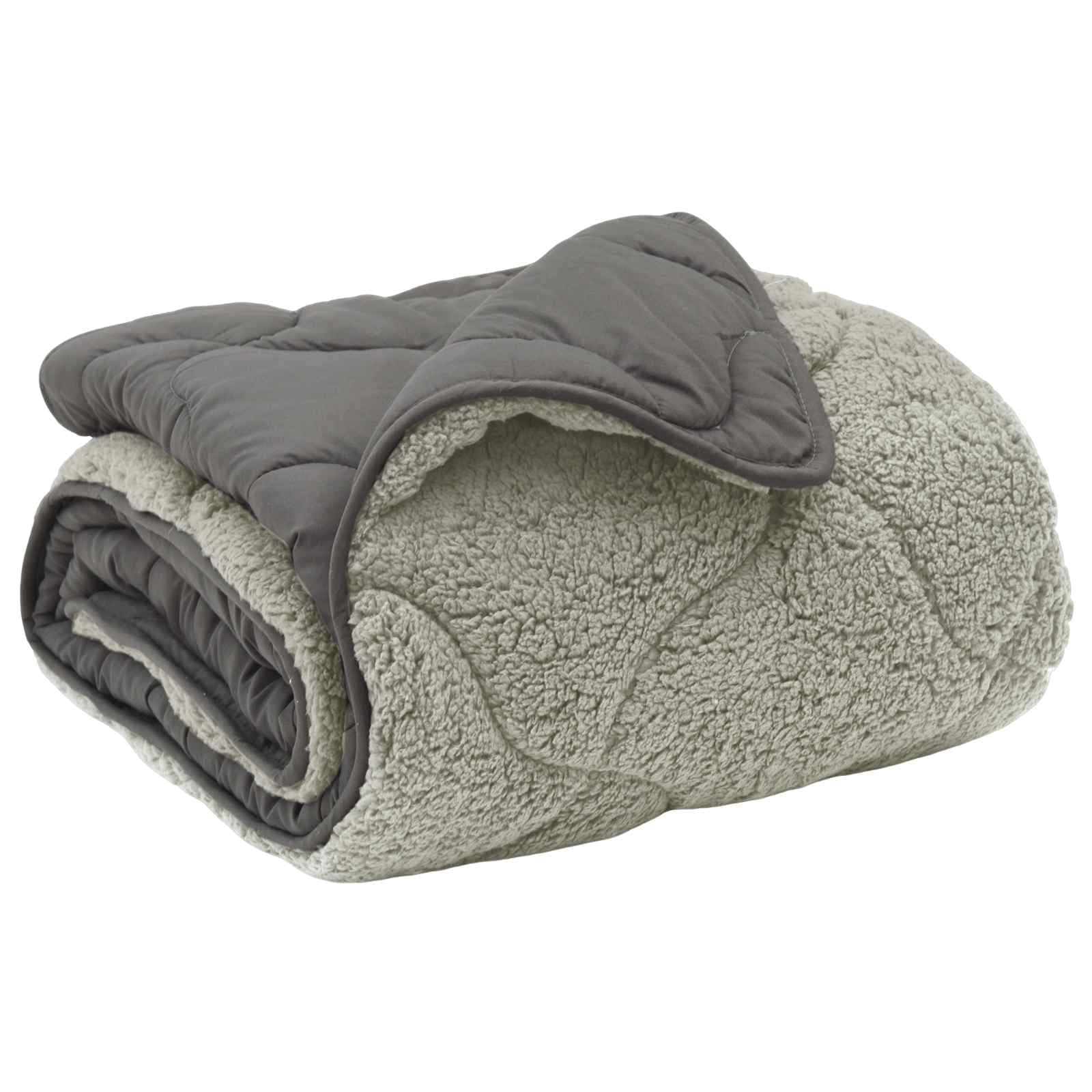 vidaXL Duvet de Ano Inteiro Colchonete Cinzento-claro 200 x 200 cm