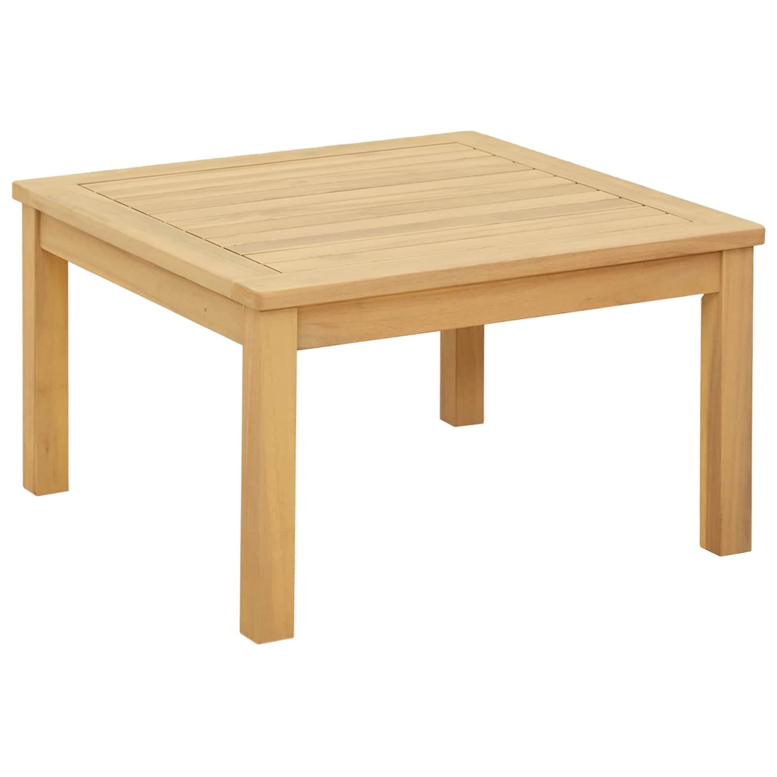 vidaXL Mesa de centro Acácia clara 60 x 60 x 36 cm
