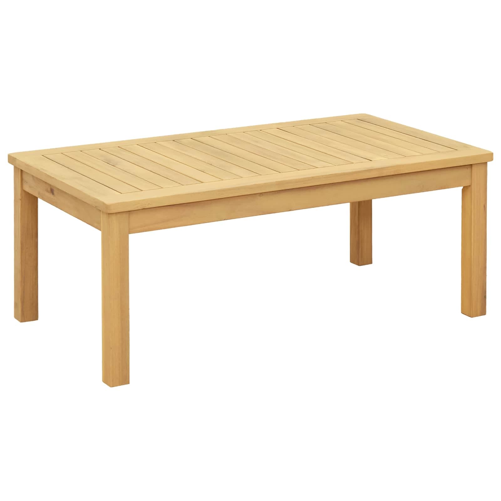 vidaXL Mesa de centro Acácia clara 90 x 50 x 36 cm
