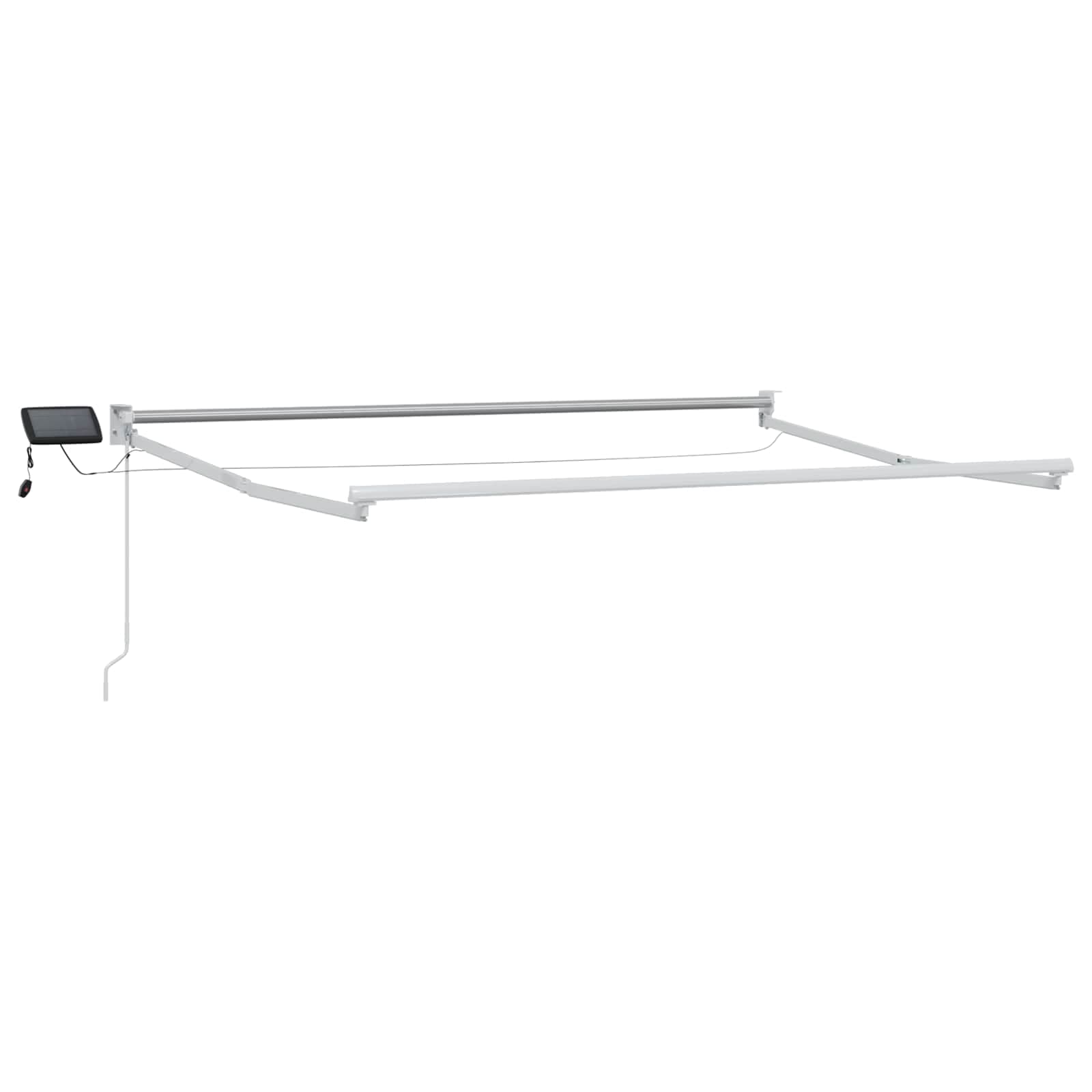 vidaXL Estrutura do Toldos Retráteis Elétricos Branco 2,5 x 2 m