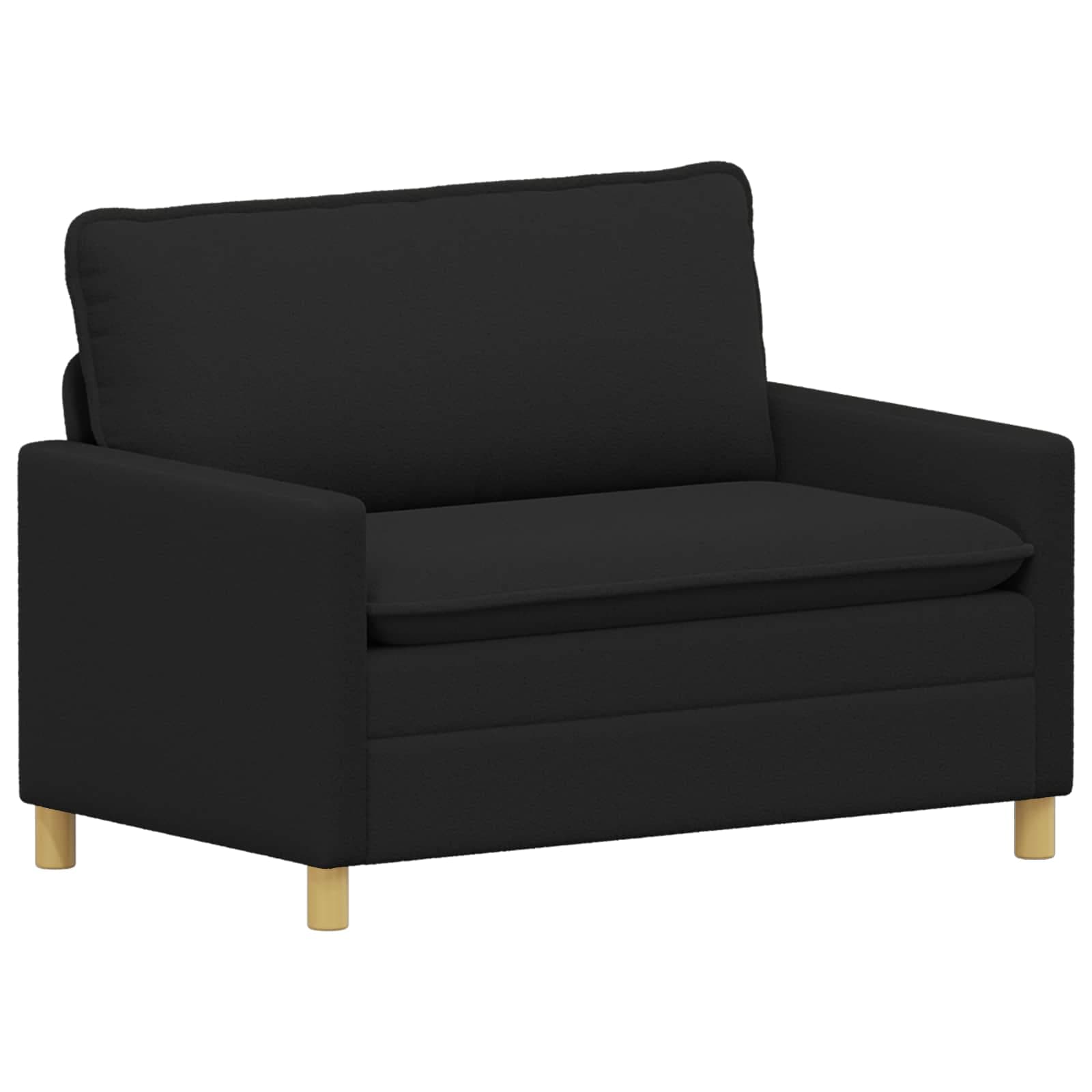 vidaXL Sofá Preto 126 x 81 x 87,5 cm Tecido