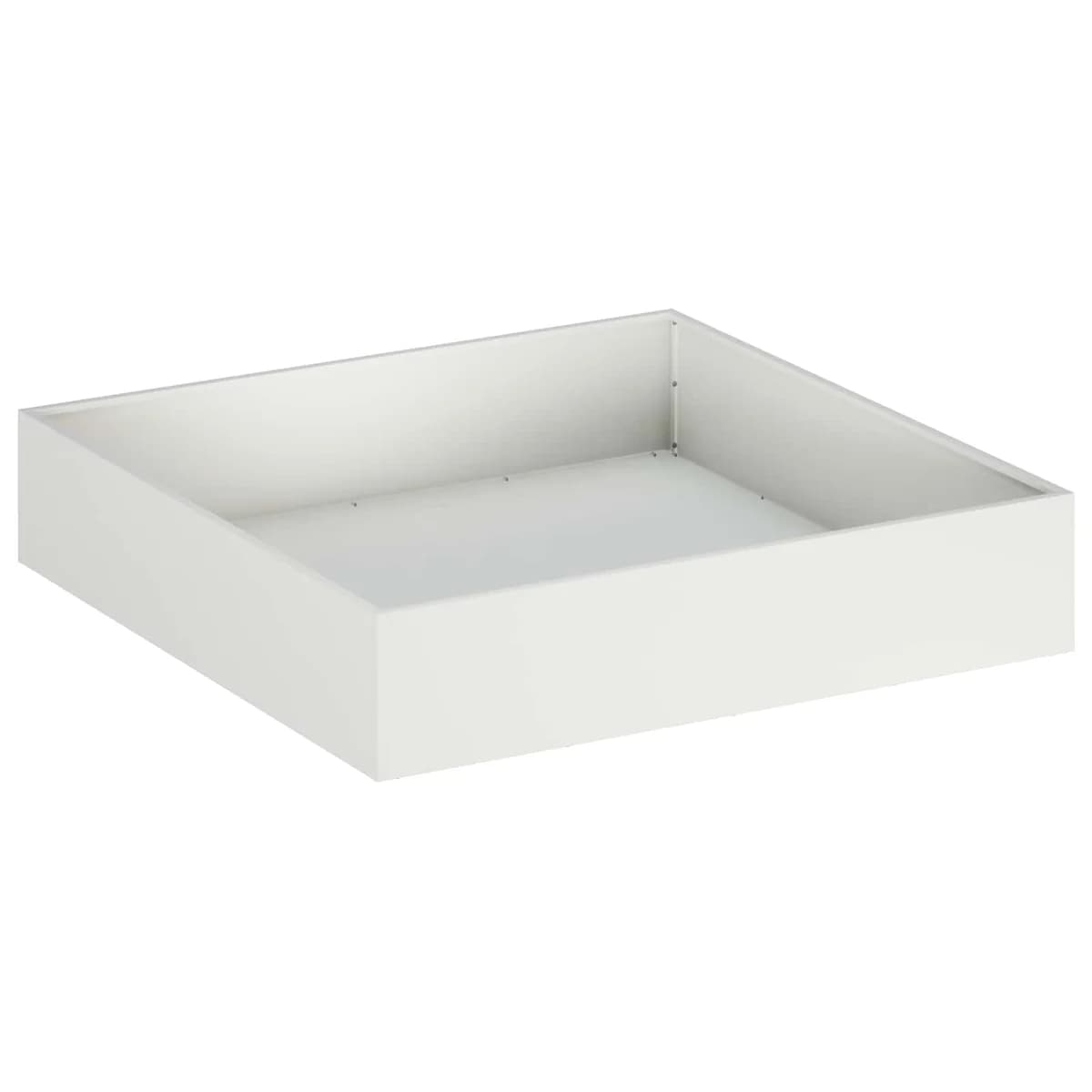 vidaXL Vaso de Jardim Branco 80 x 80 x 20 cm Aço laminado a frio