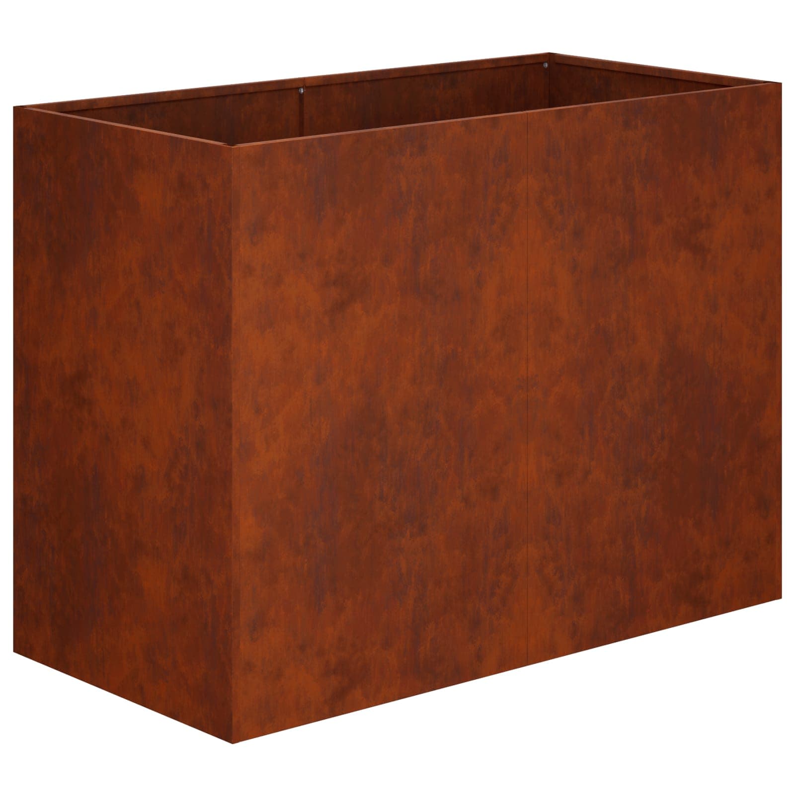 vidaXL Vaso de Jardim Ferro Enferrujado 80 x 40 x 60 cm Aço Corten