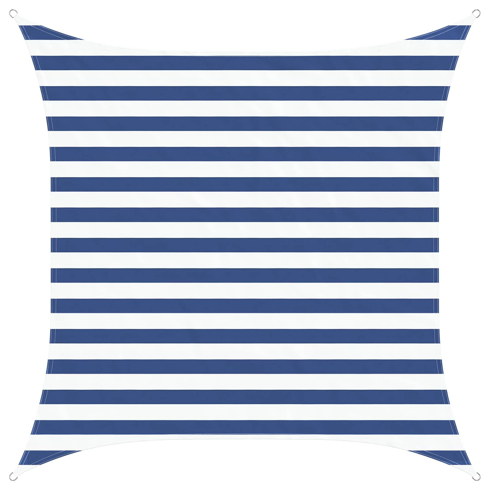 vidaXL Vela de sombra solar Azul e Branco 2 x 2 m