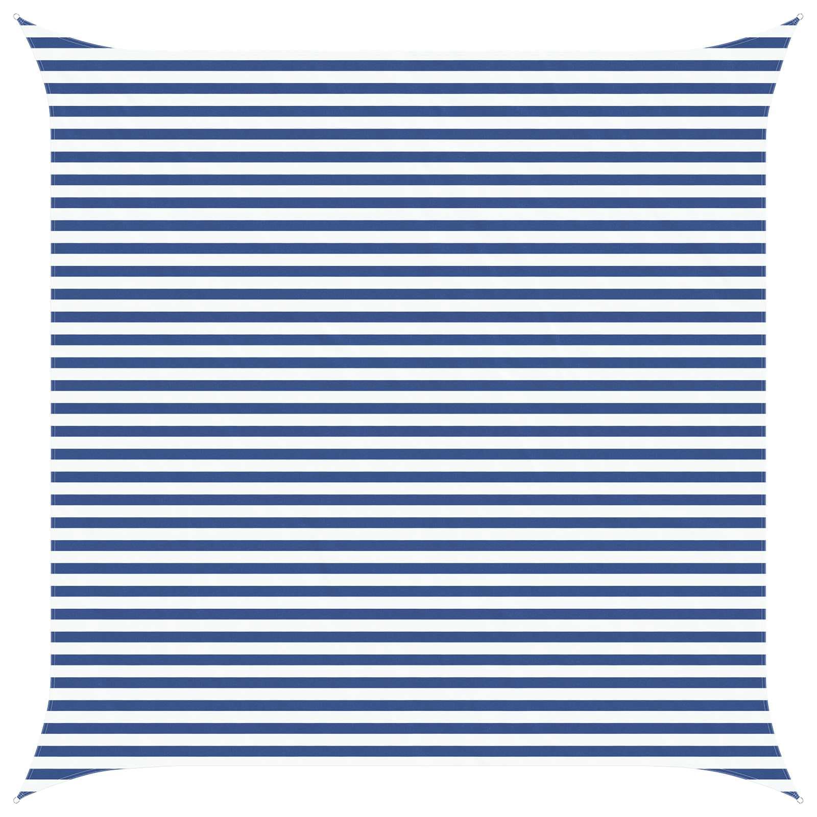 vidaXL Vela de sombra solar Azul e Branco 4,5 x 4,5 m