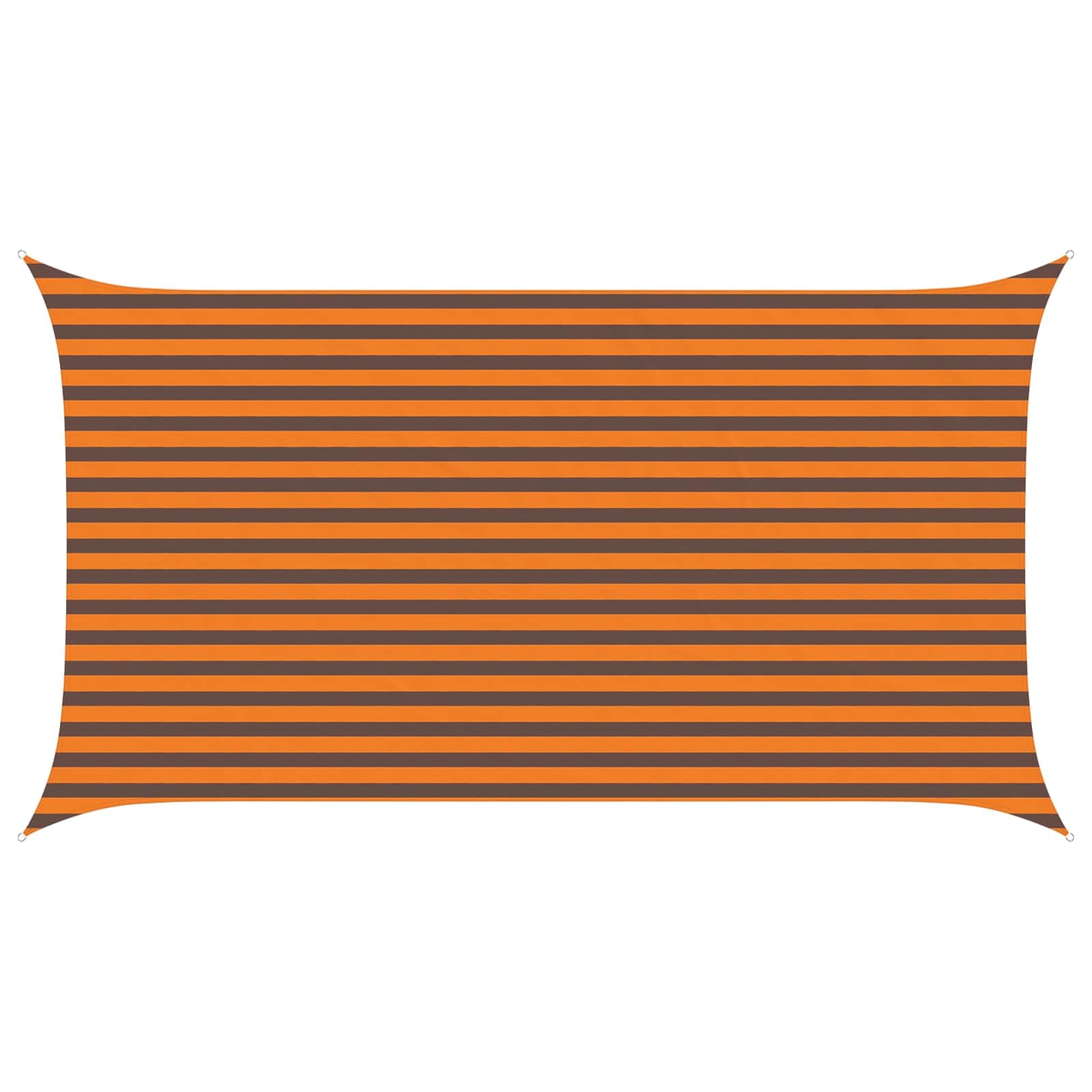 vidaXL Vela de sombra solar Laranja e Marrom 4,5 x 2,5 m