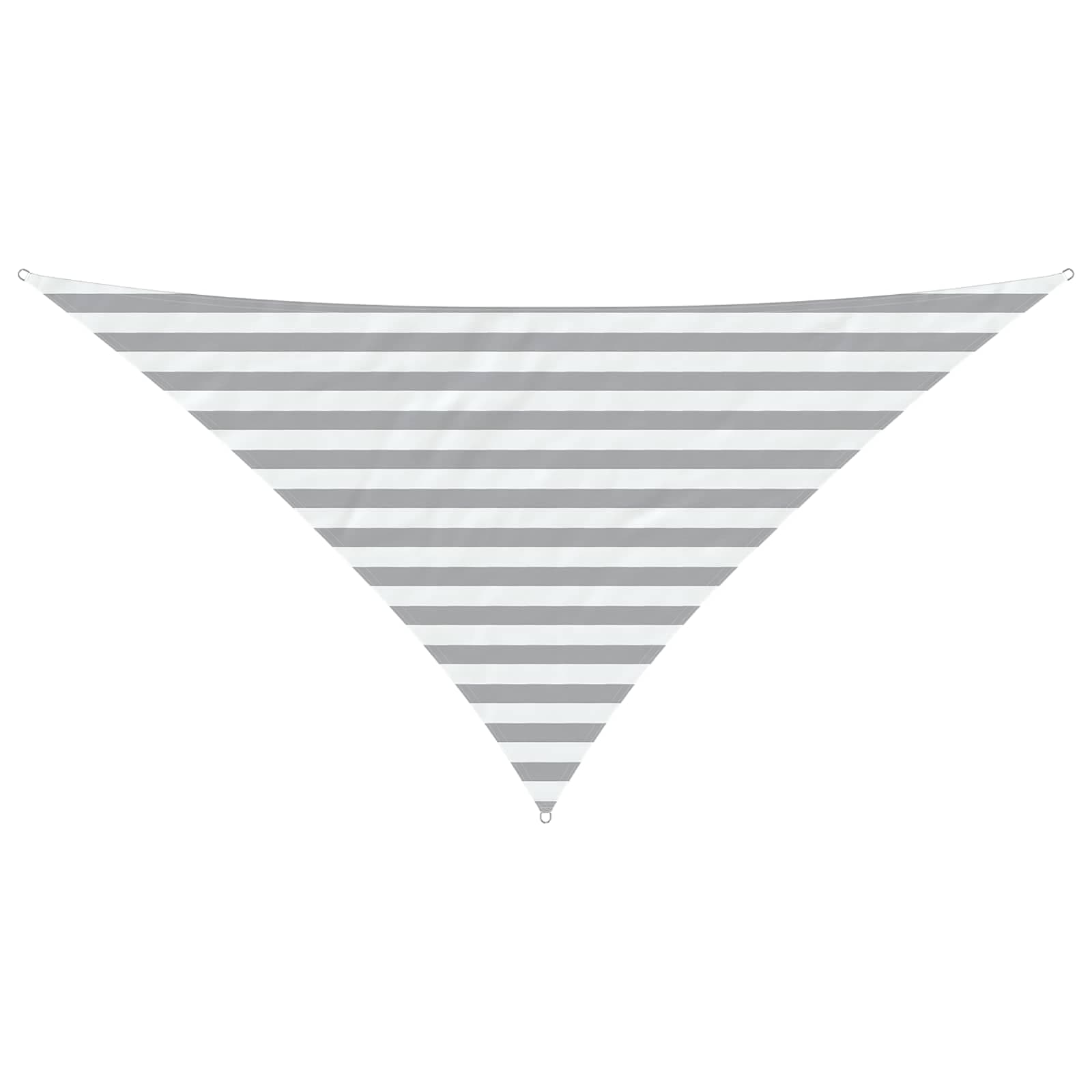 vidaXL Vela de sombra solar Cinza Claro e Branco 2,5 x 2,5 x 3,5 m