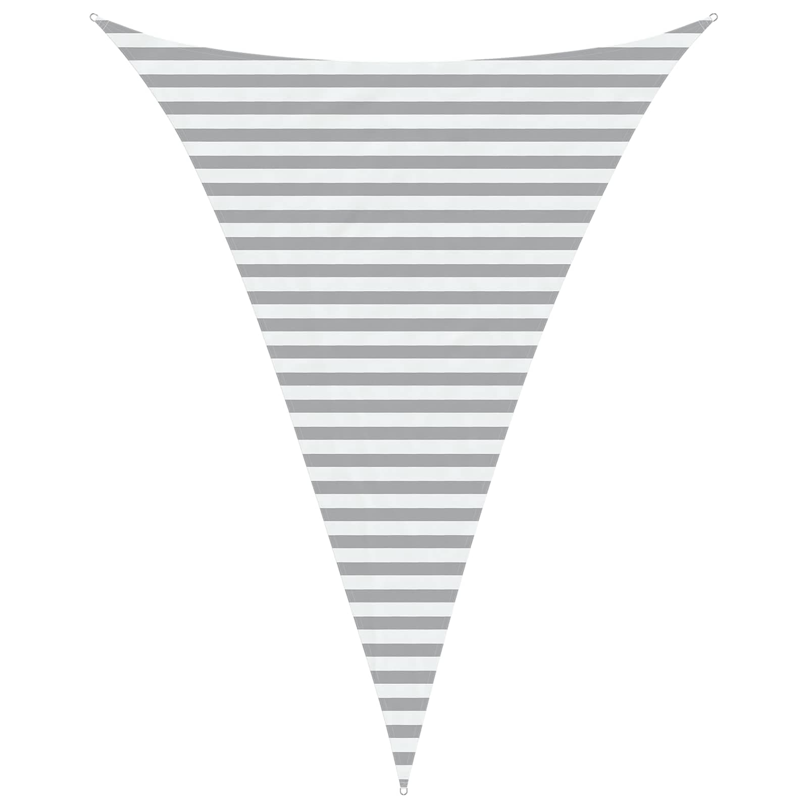 vidaXL Vela de sombra solar Cinza Claro e Branco 3 x 4 x 4 m