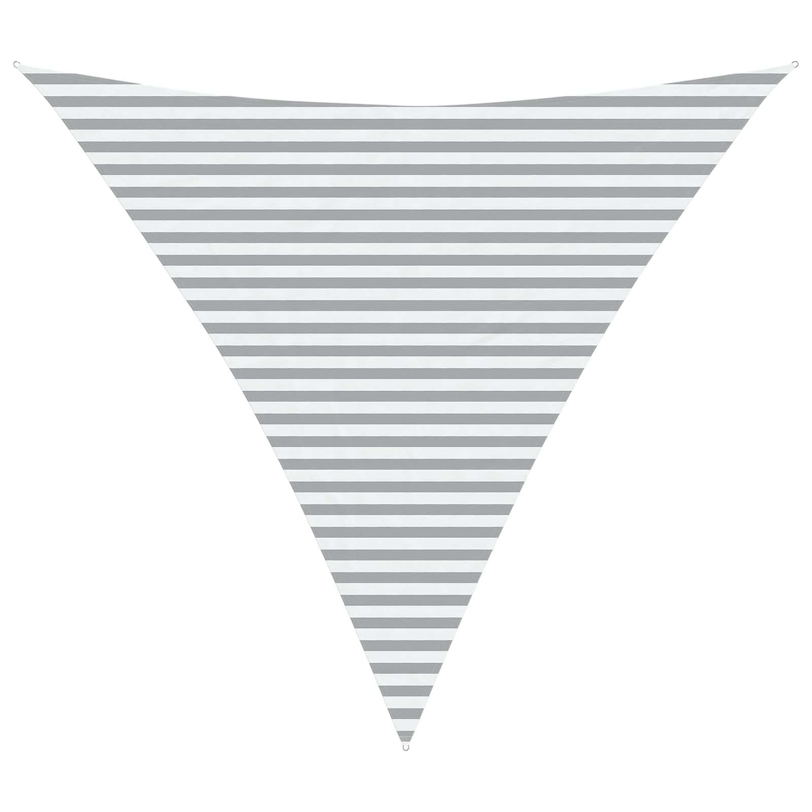 vidaXL Vela de sombra solar Cinza Claro e Branco 4,5 x 4,5 x 4,5 m