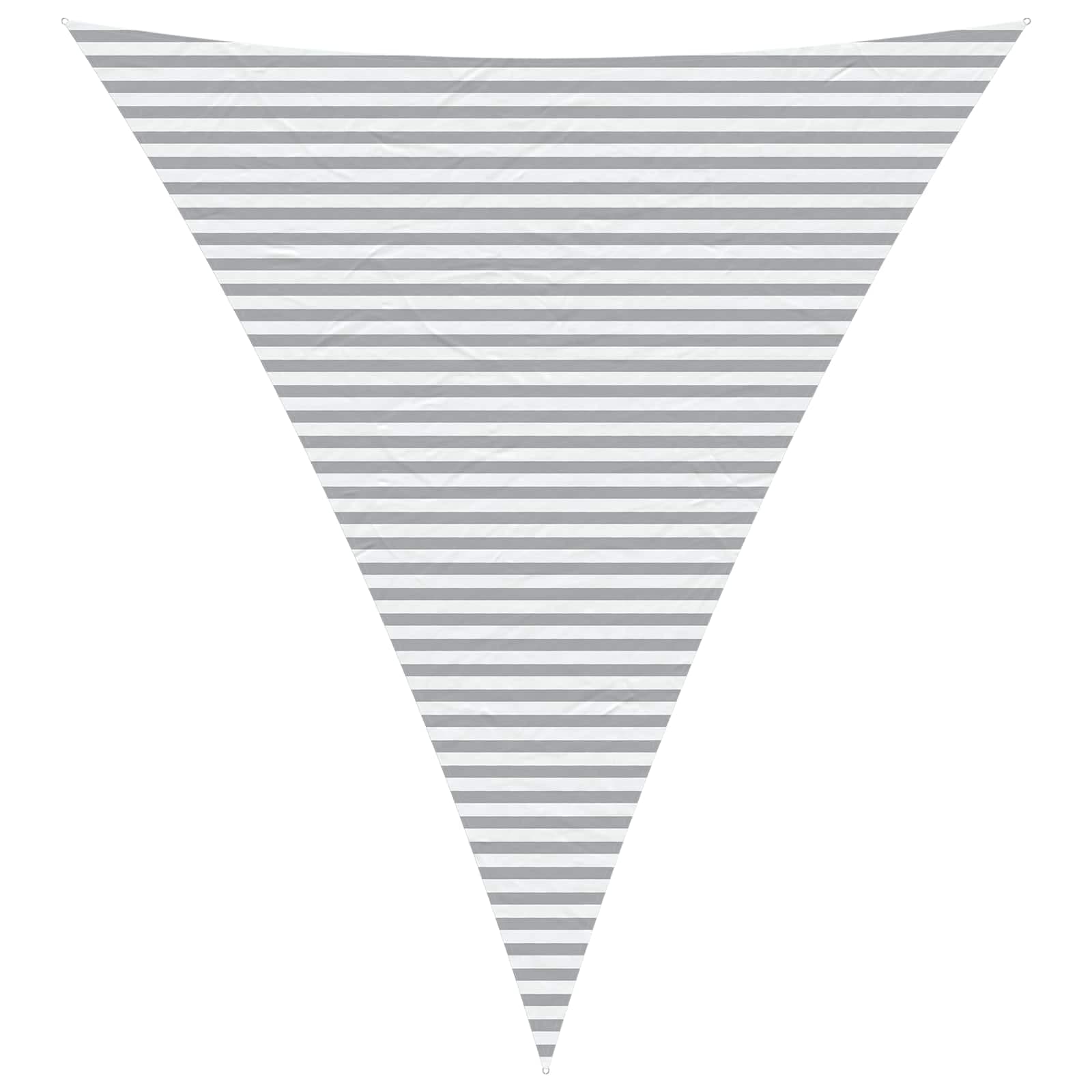 vidaXL Vela de sombra solar Cinza Claro e Branco 5 x 6 x 6 m