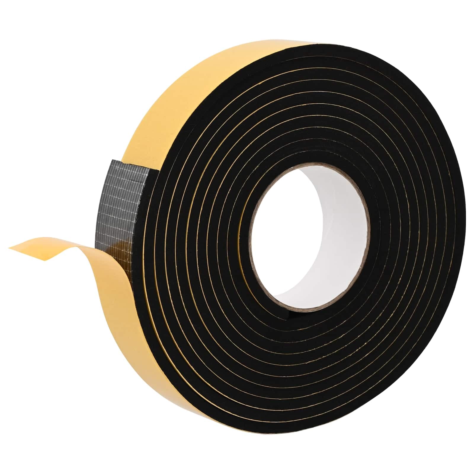 vidaXL Fita de espuma autoadesiva 10 pcs Preto 30mm x 5m Espuma CR